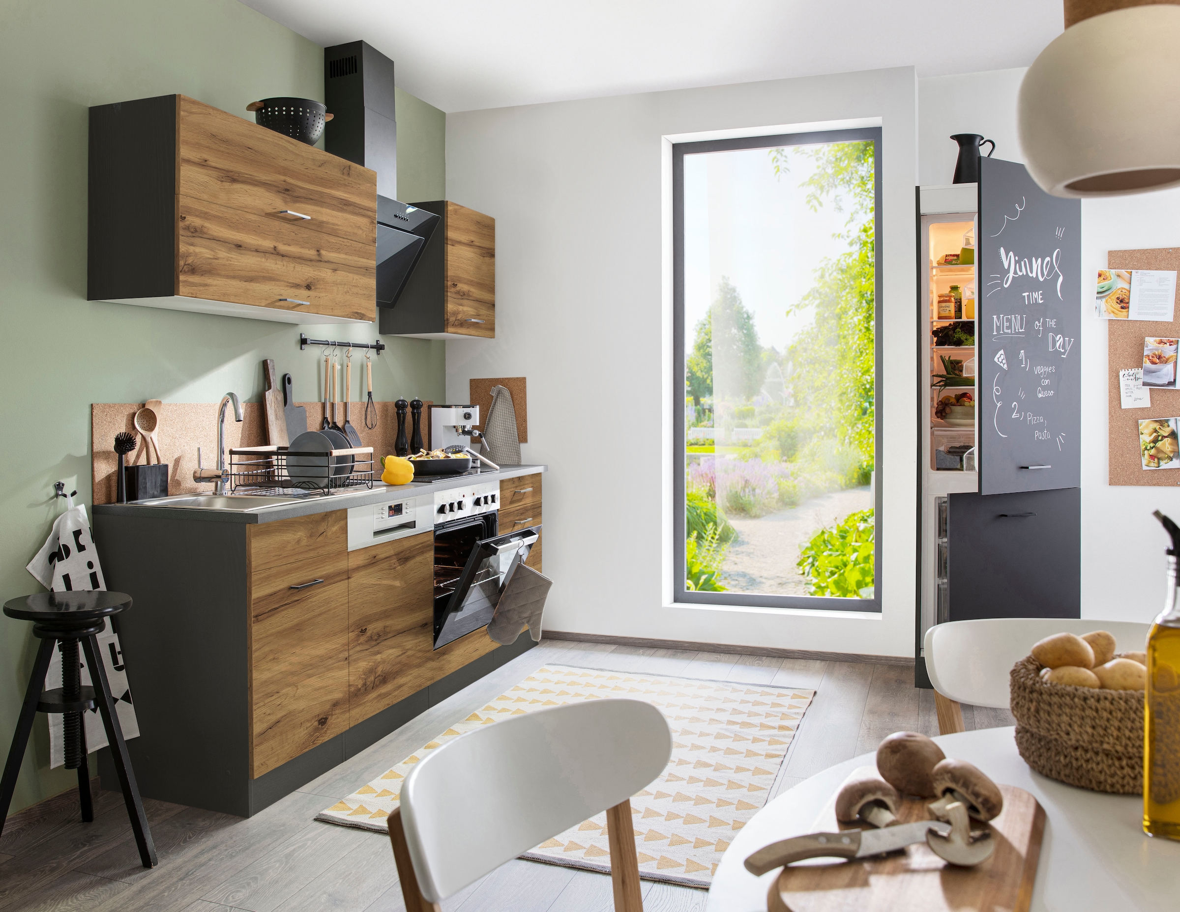 KOCHSTATION Küchenzeile »KS-Trier«, mit E-Geräten, Breite 280 cm