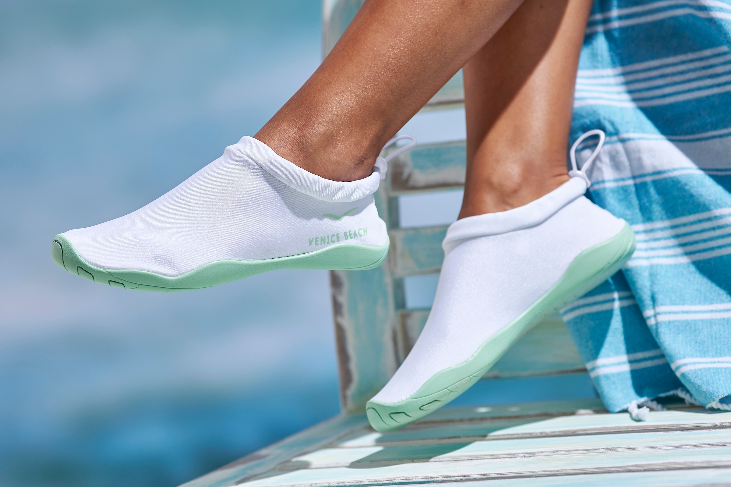 Venice Beach Aquaschuh, Badeschuh, Slipper, Wasserschuh ultraleicht und schnelltrocknend VEGAN