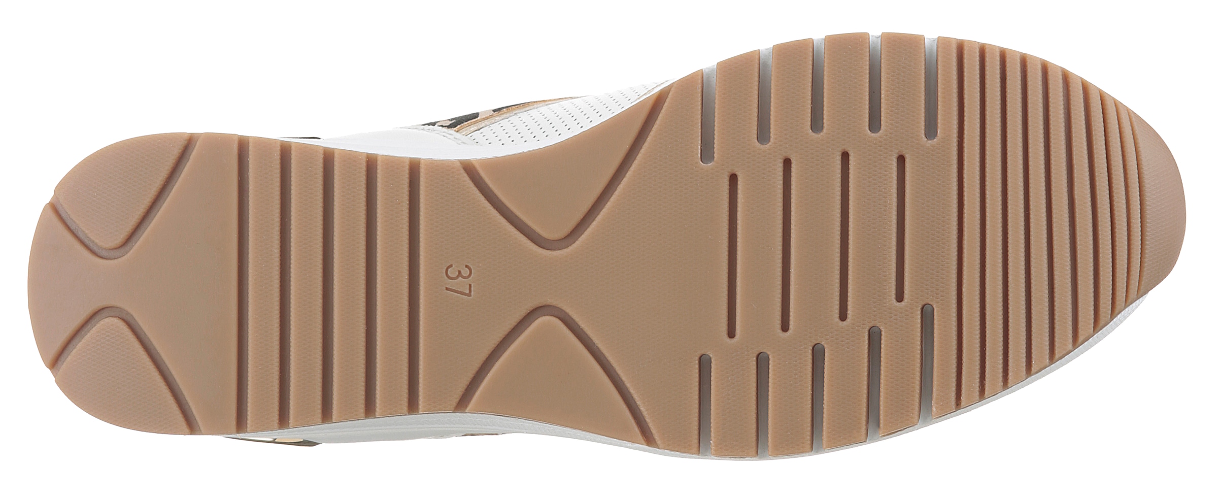 MARCO TOZZI Keilsneaker  , Freizeitschuh, Halbschuh Schnürschuh mit Außenreißverschluss