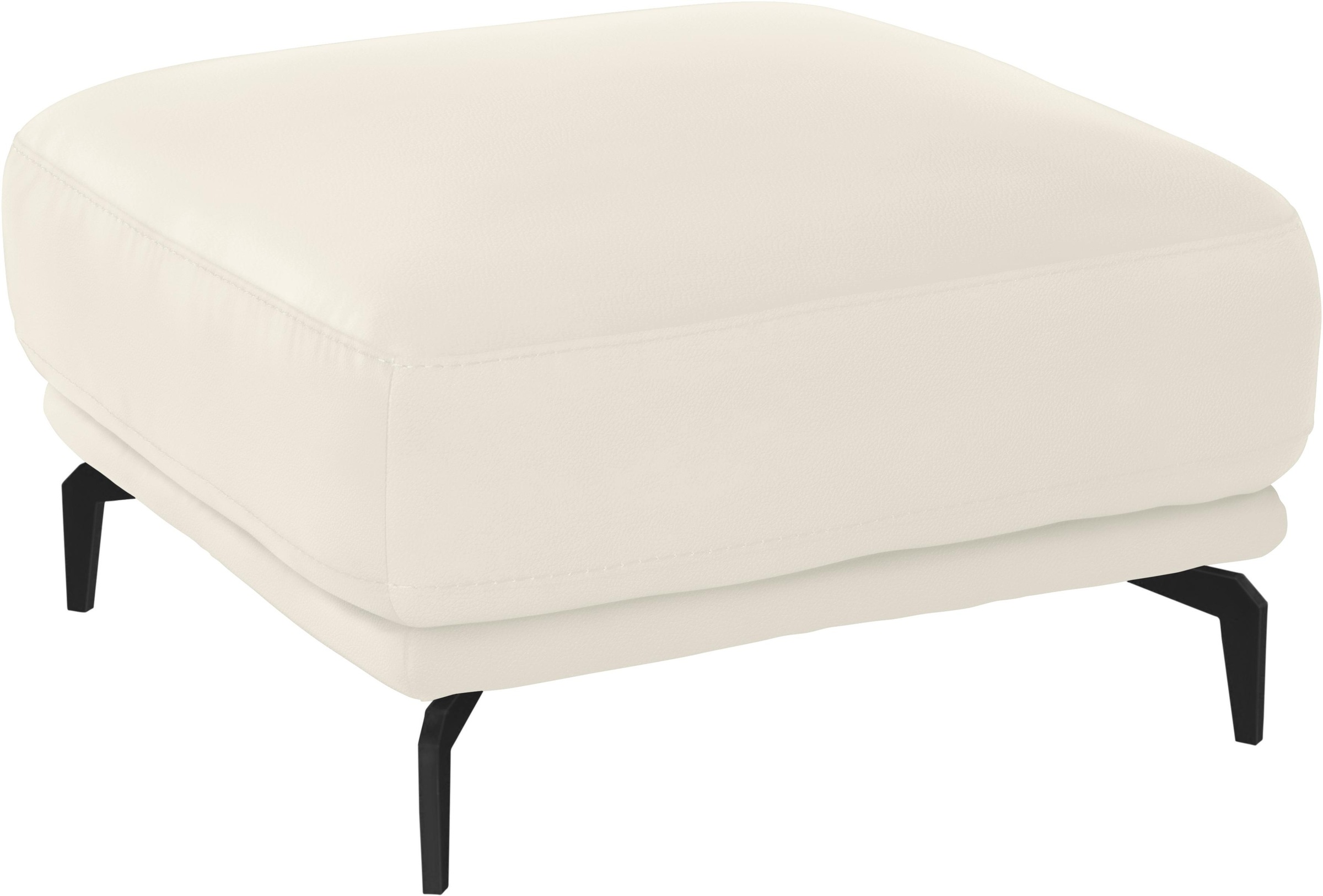 W.SCHILLIG Hocker »montanaa«, mit Metallfüßen in Schwarz pulverbeschichtet, Breite 71 cm
