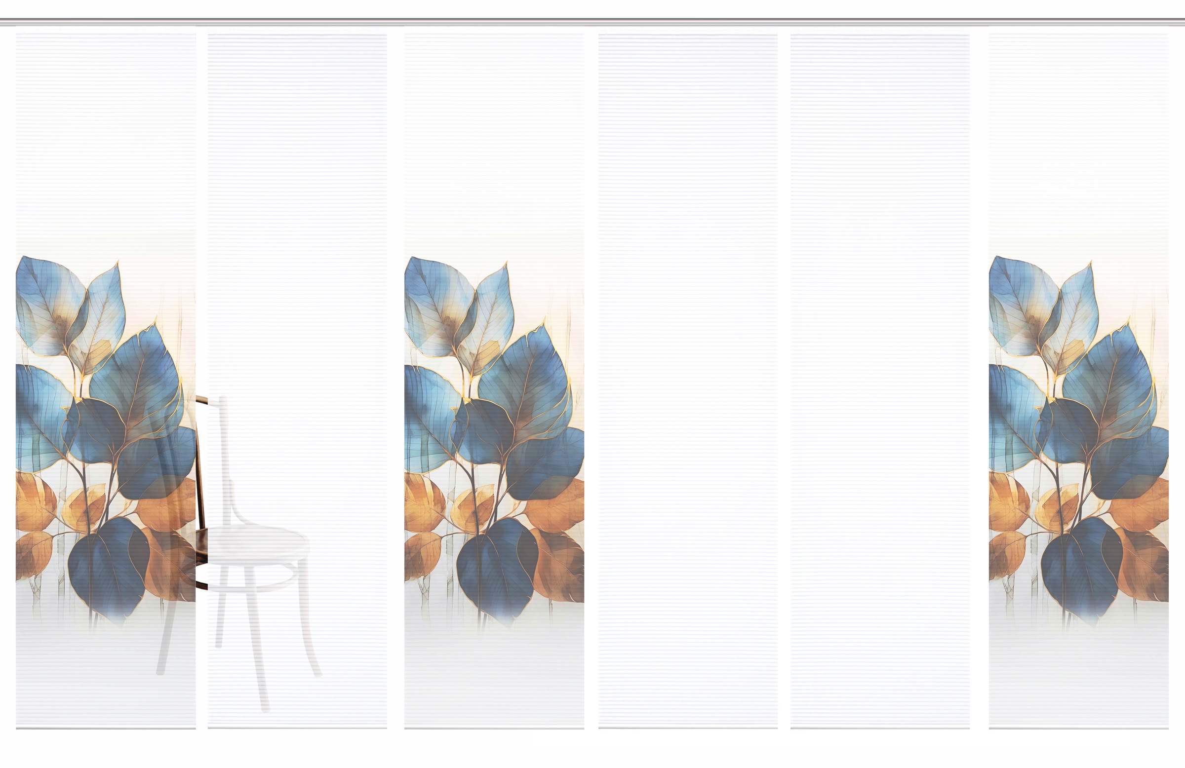 HOME in green Schiebegardine »THALIN« Paneelwagen 6 Stk. tlg. Bambusoptik, günstig online kaufen