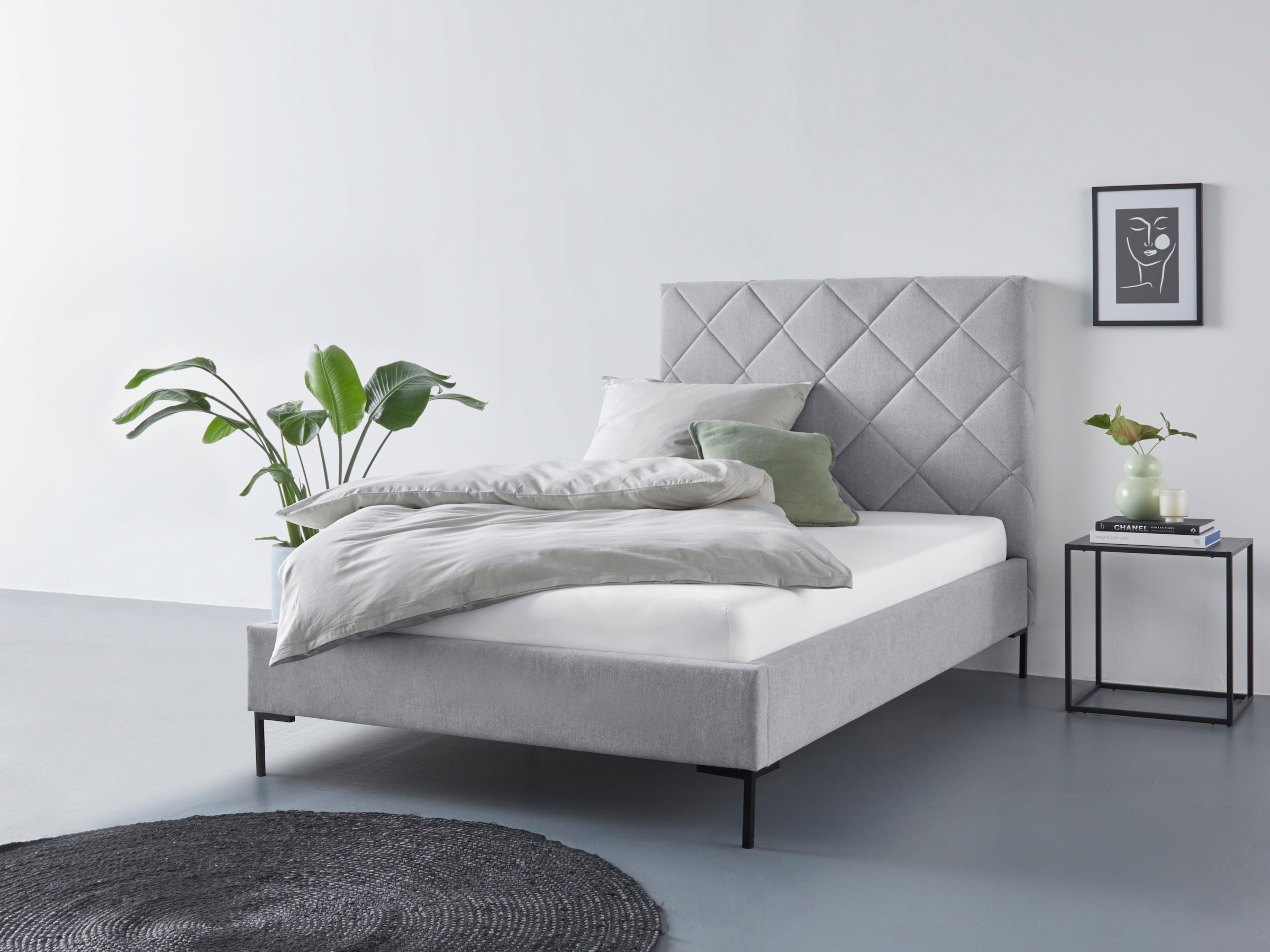 Home affaire »Charlott« Modernes Polsterbett mit oder ohne Lattenrost