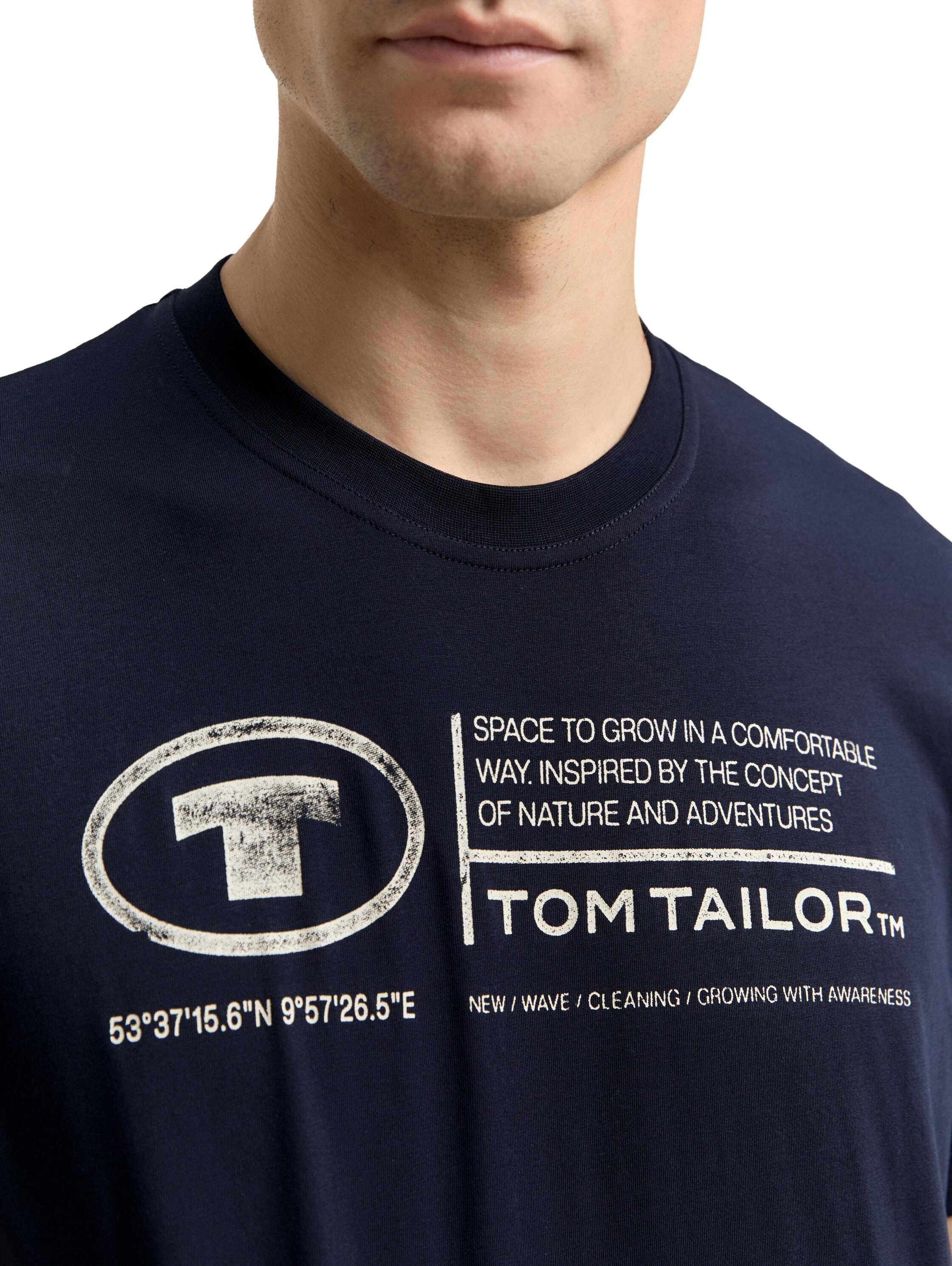 TOM TAILOR Print-Shirt »Tom Tailor Herren T-Shirt Frontprint«