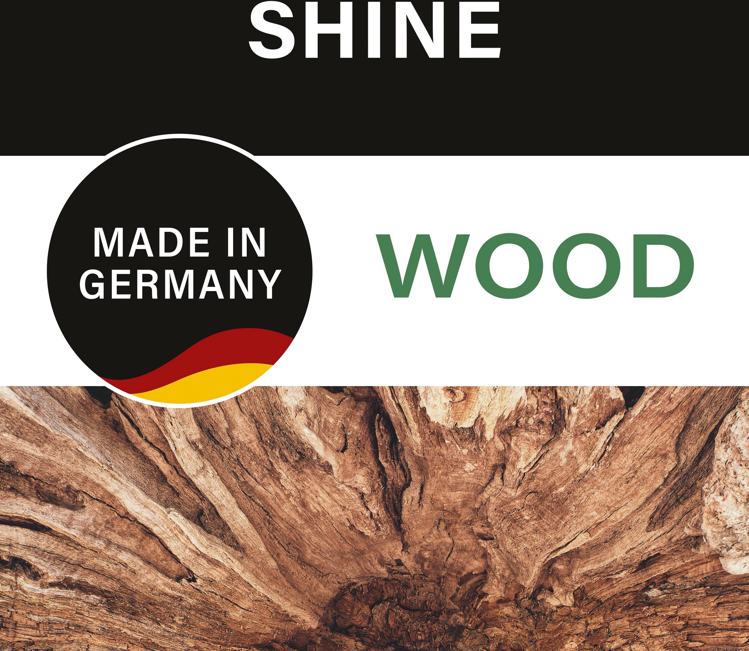 FISCHER & HONSEL Wandleuchte »Shine-Wood«, 4 flammig, Leuchtmittel LED-Modul | LED fest integriert, made in Germany, langlebige LED