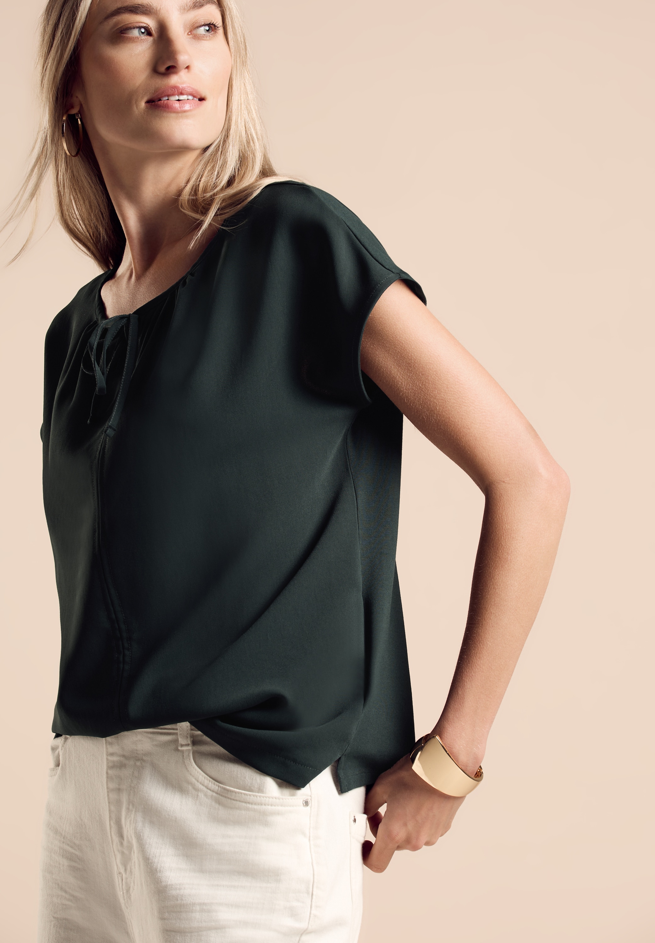 STREET ONE Shirttop, mit Bändern