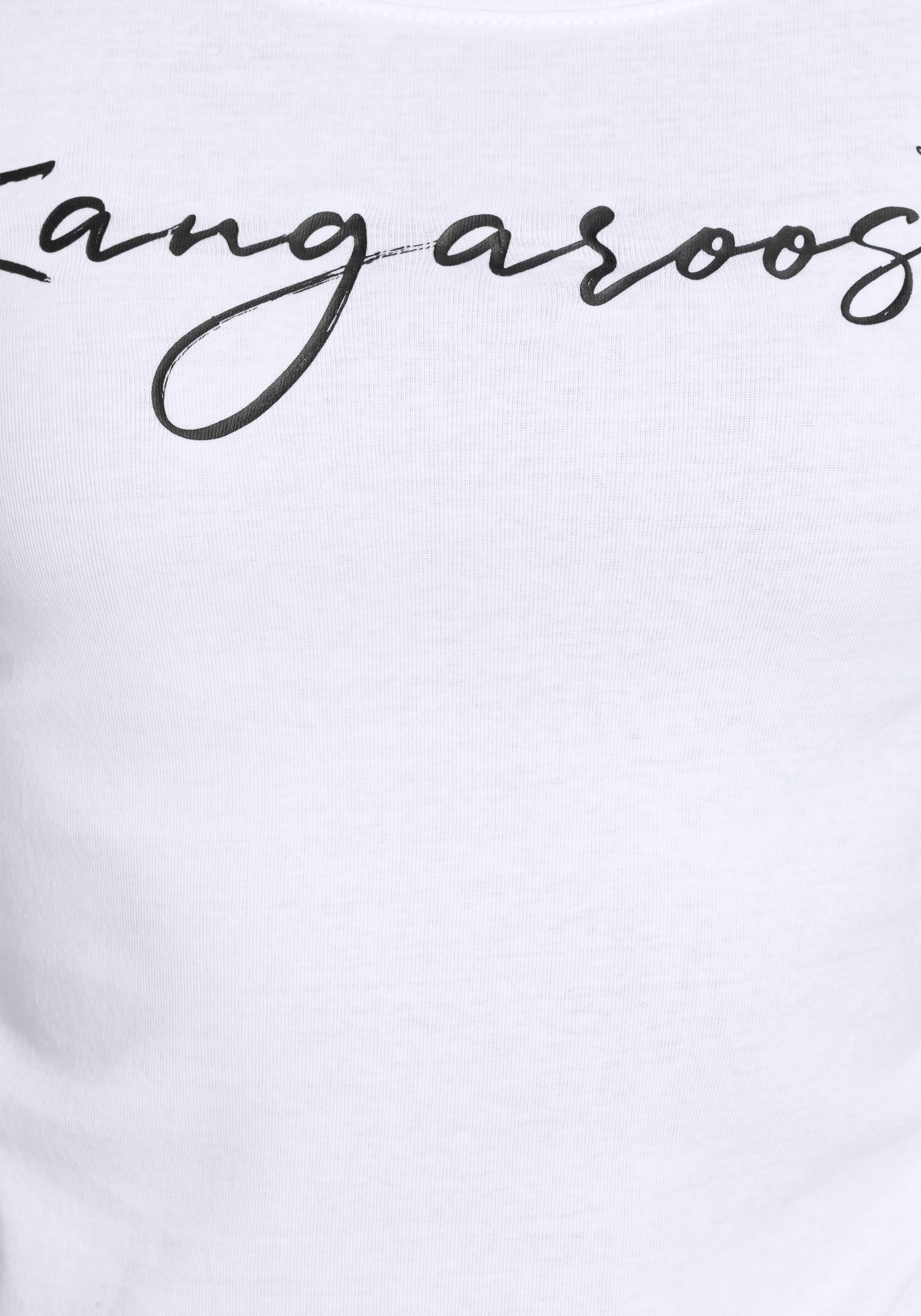 KangaROOS Longsleeve Langarm,  sehr figurbetont,  aus Rippware,  aus 100% Baumwolle
