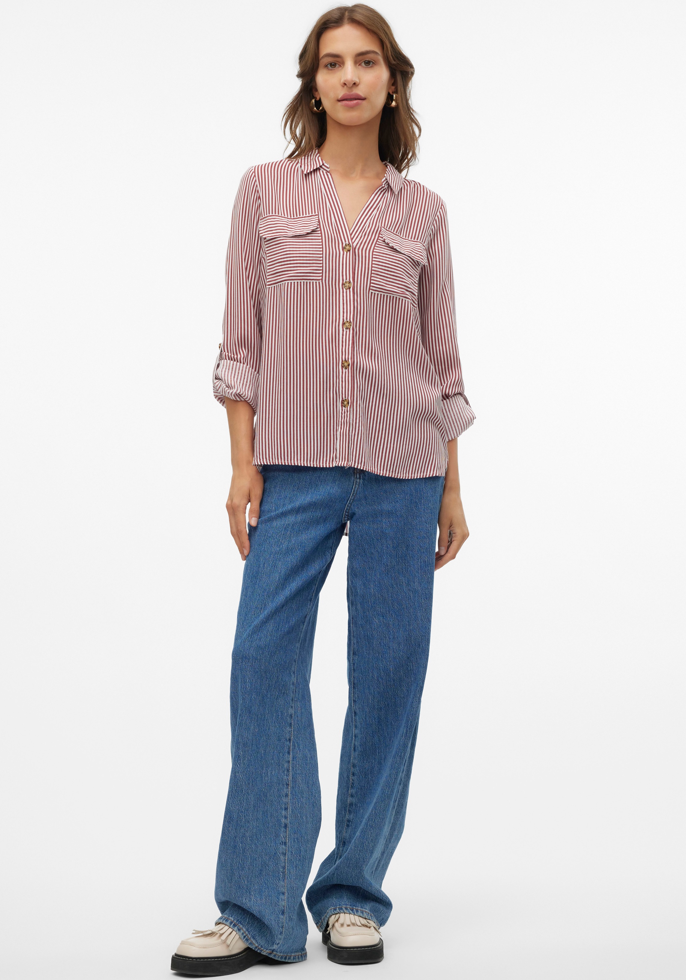 Vero Moda Hemdbluse »VMBUMPY L/S SHIRT NEW WVN GA NOOS«
