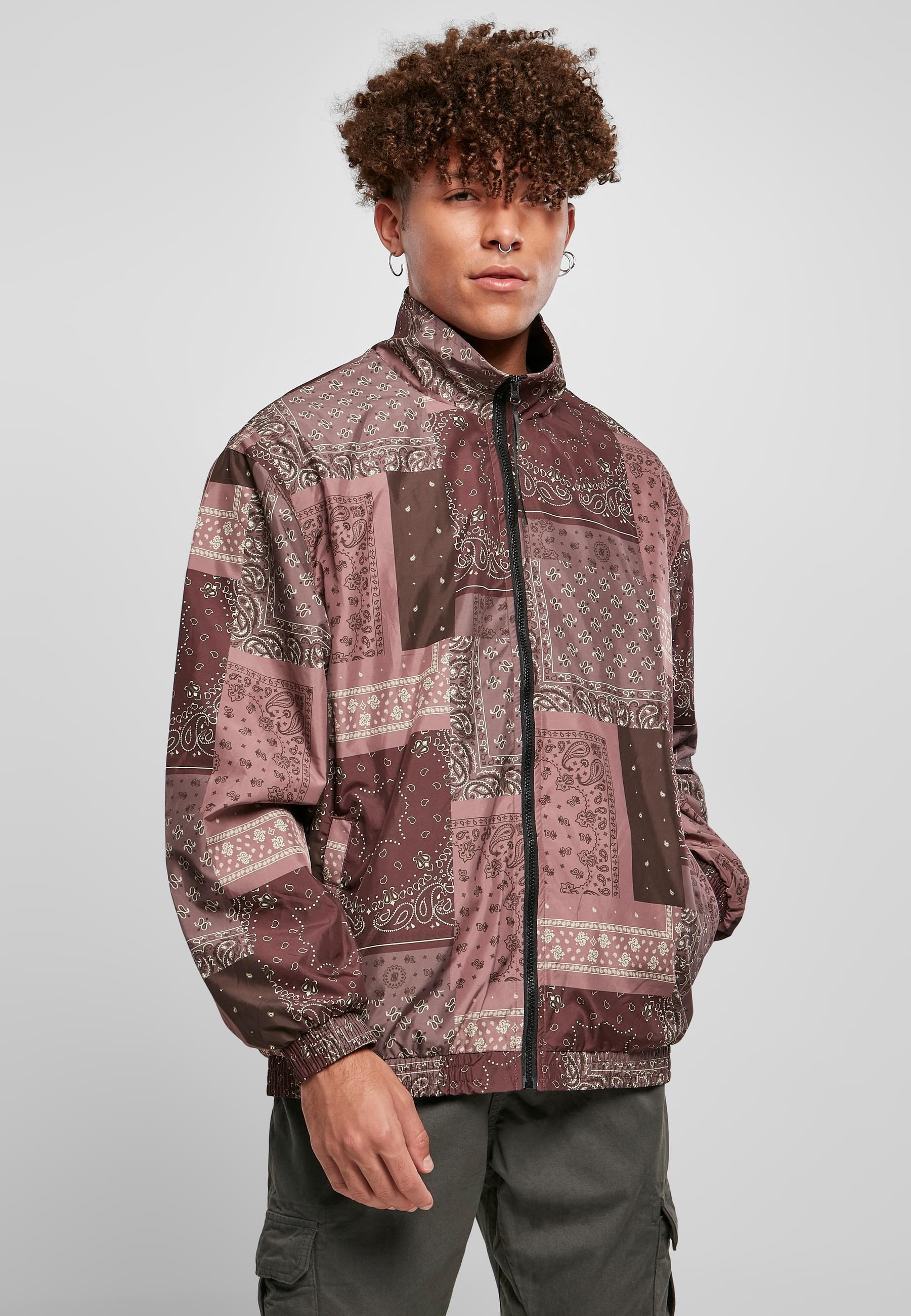 URBAN CLASSICS Allwetterjacke »Urban Classics Herren 90´s Track Jacket« 1 Stk. tlg. ohne Kapuze