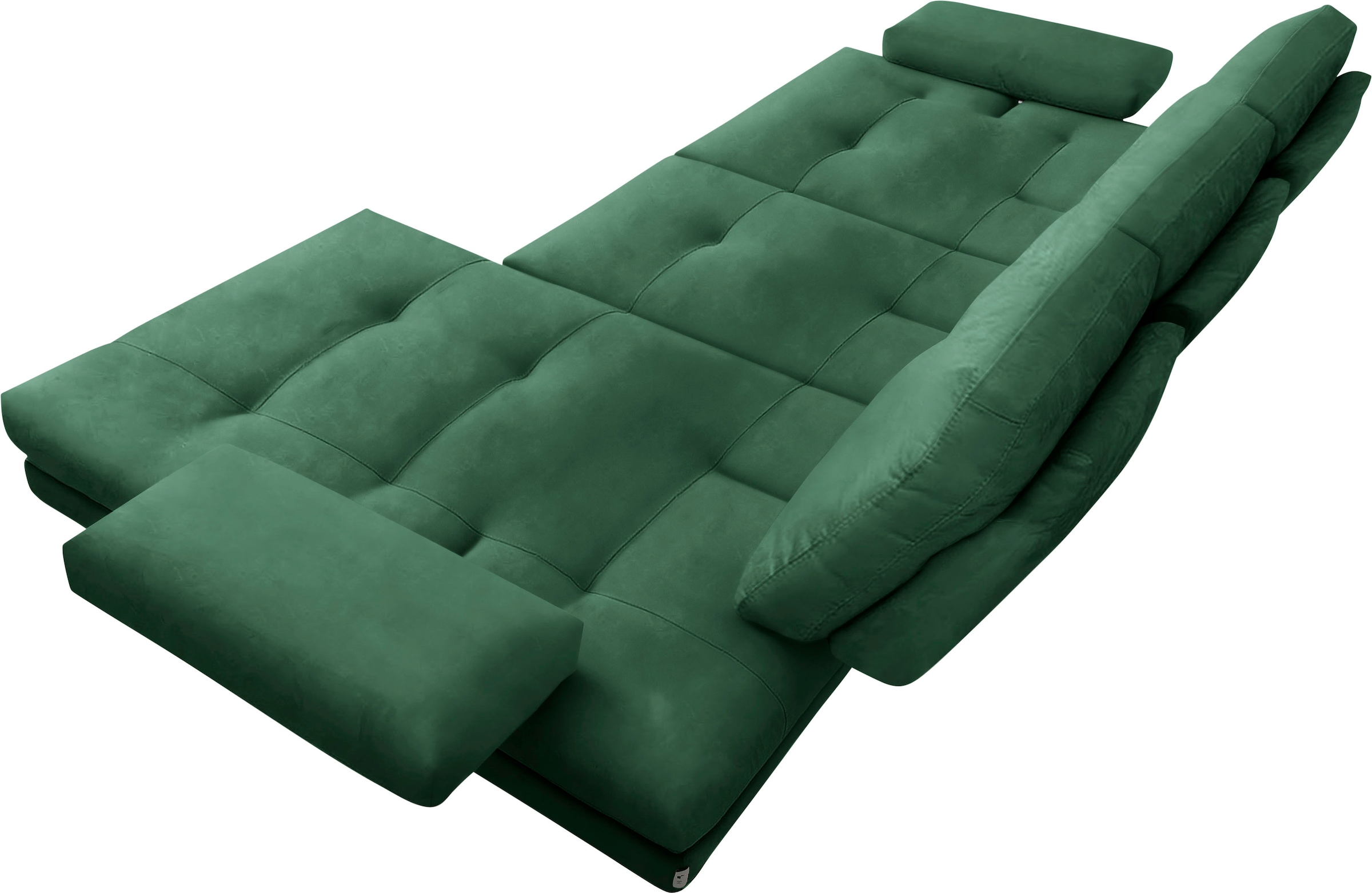CALIA ITALIA Ecksofa »Toby Wing, B/T: 278/153 cm, Designsofa mit hohem Sitzkomfort, L-Form« inklusive Sitztiefenverstellung, Füße in chrom glänzend