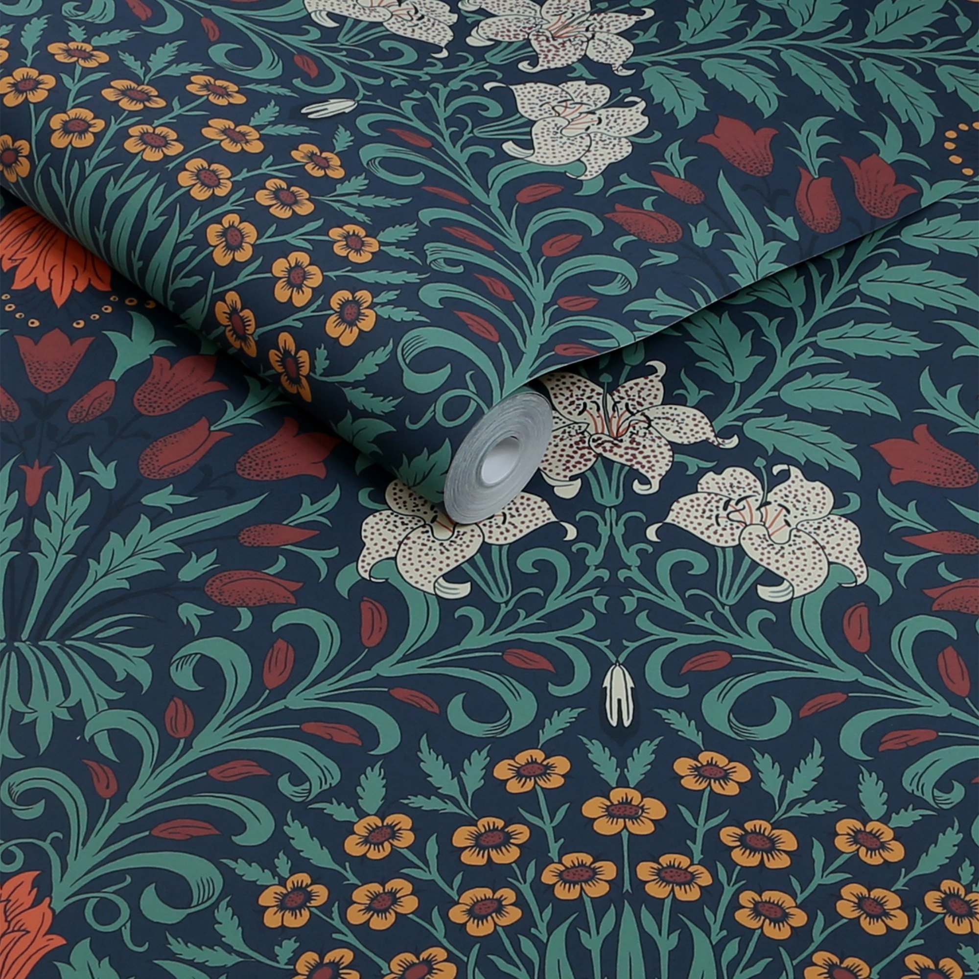 WILLIAM MORRIS AT HOME Vliestapete »Garden Moonlight« Motiv glatt Design Ta günstig online kaufen