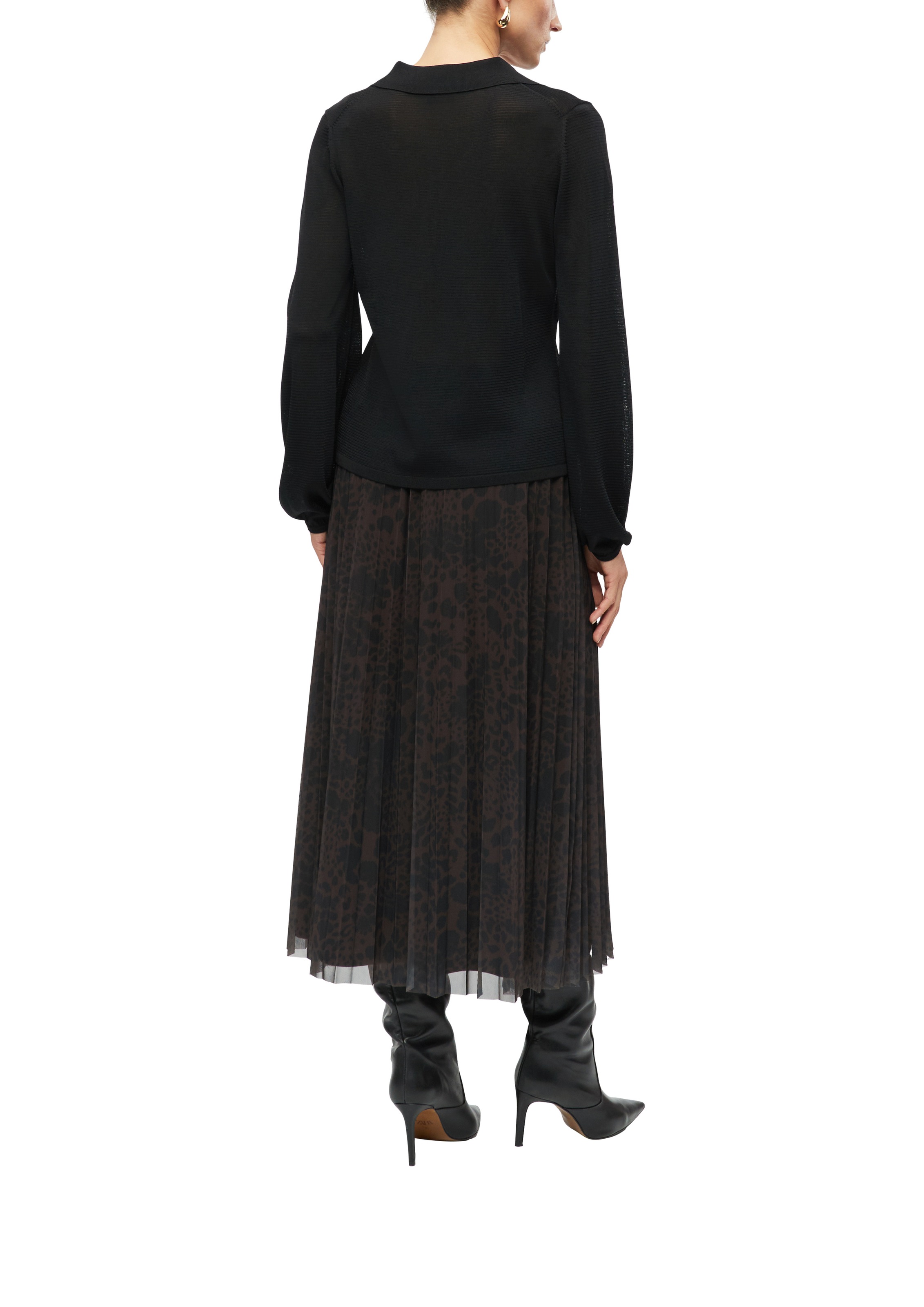 s.Oliver BLACK LABEL Meshrock mit Animal-Muster