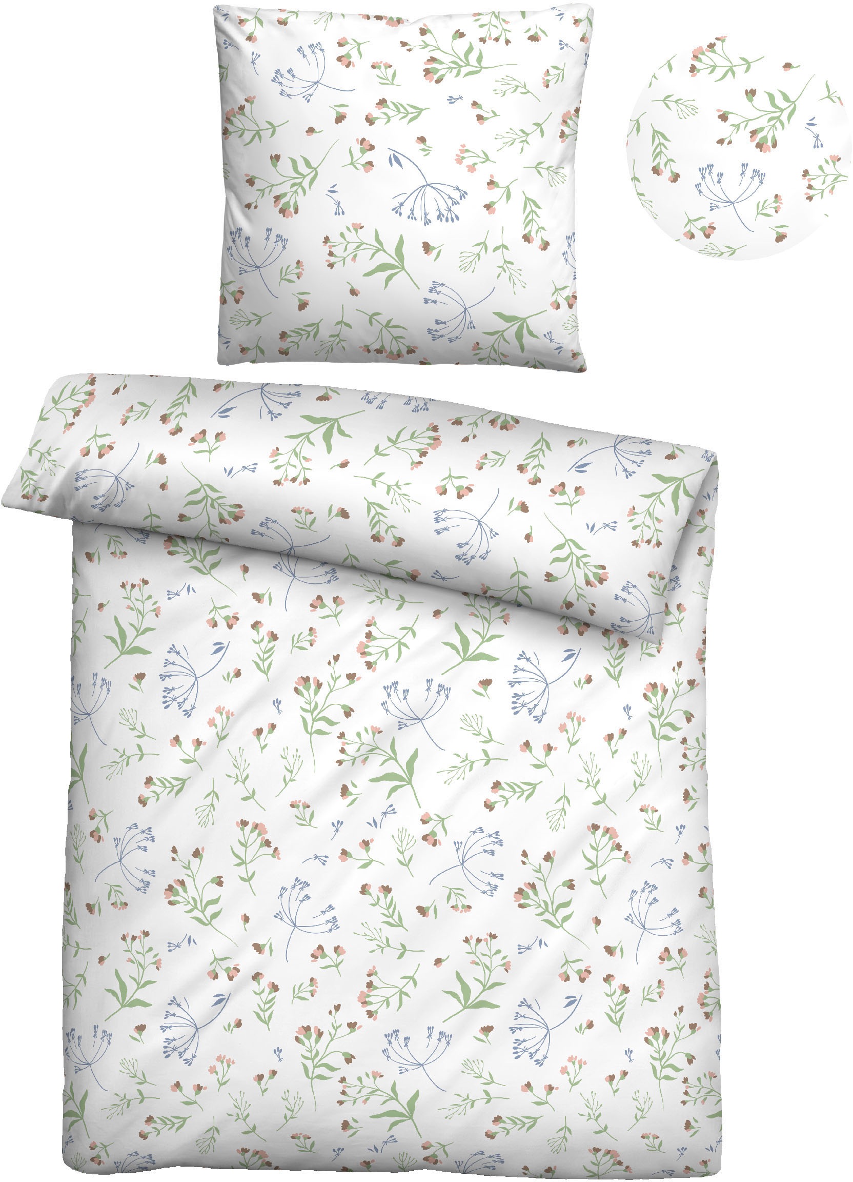 Castell - Markenbettwäsche Bettwäsche »Tilda« 2 Stk. tlg. hautsympathisch, günstig online kaufen