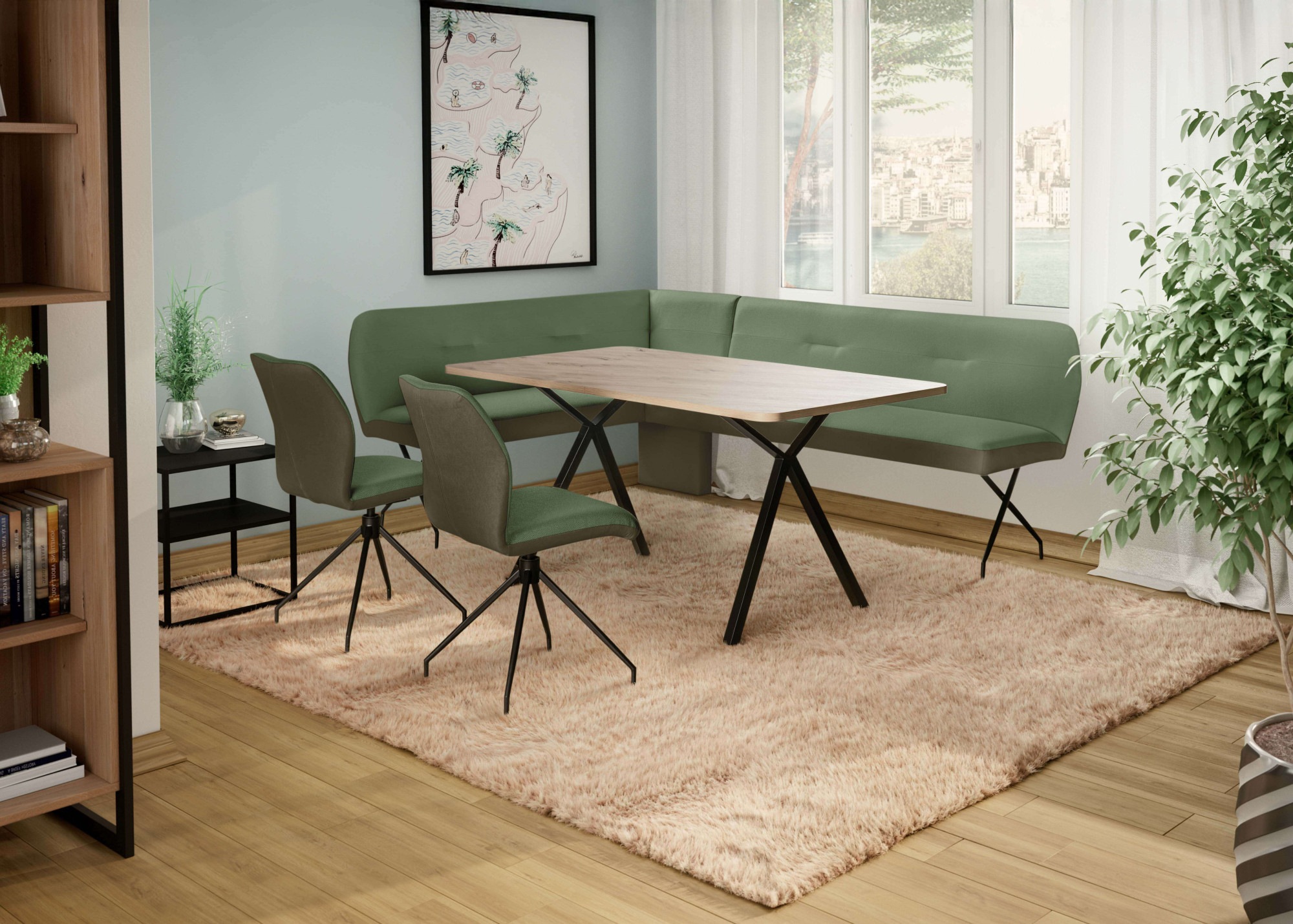 Home affaire Eckbank »Bruna Esszimmerbank, Bank, Küchenbank, Polsterbank«