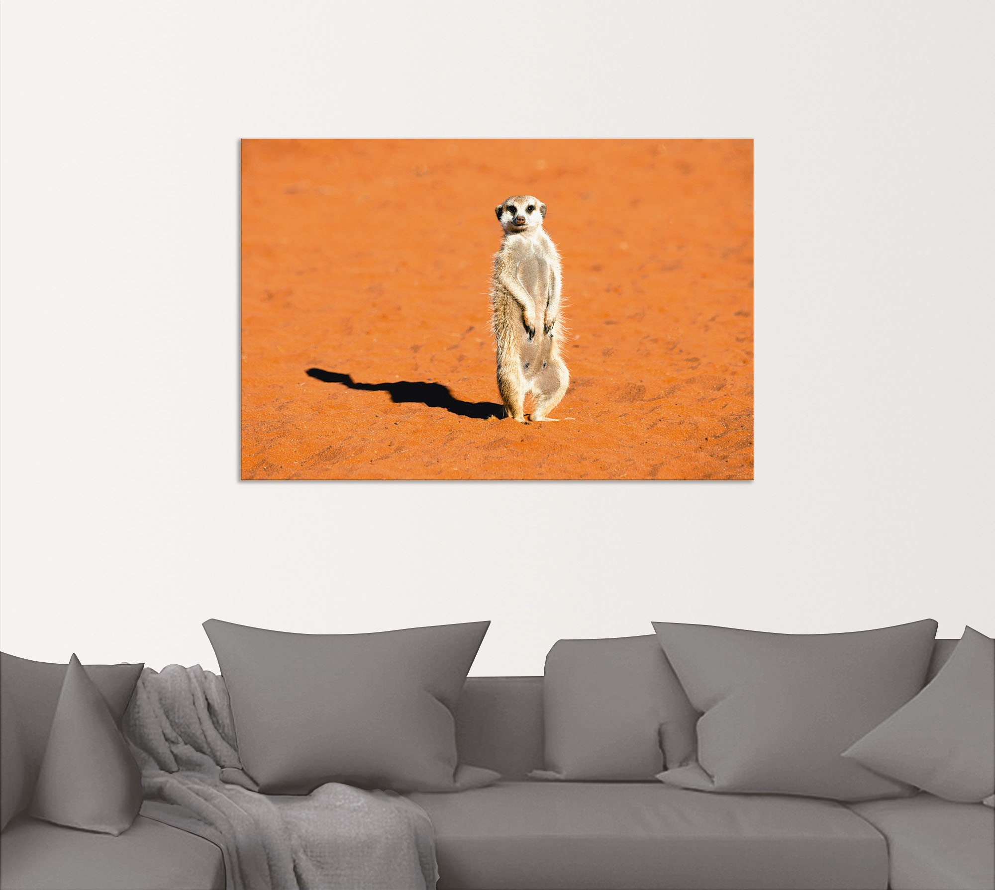Artland Wandbild »Erdmännchen«, Wildtiere, (1 St.), als Alubild, Leinwandbild, Wandaufkleber oder Poster in versch. Größen