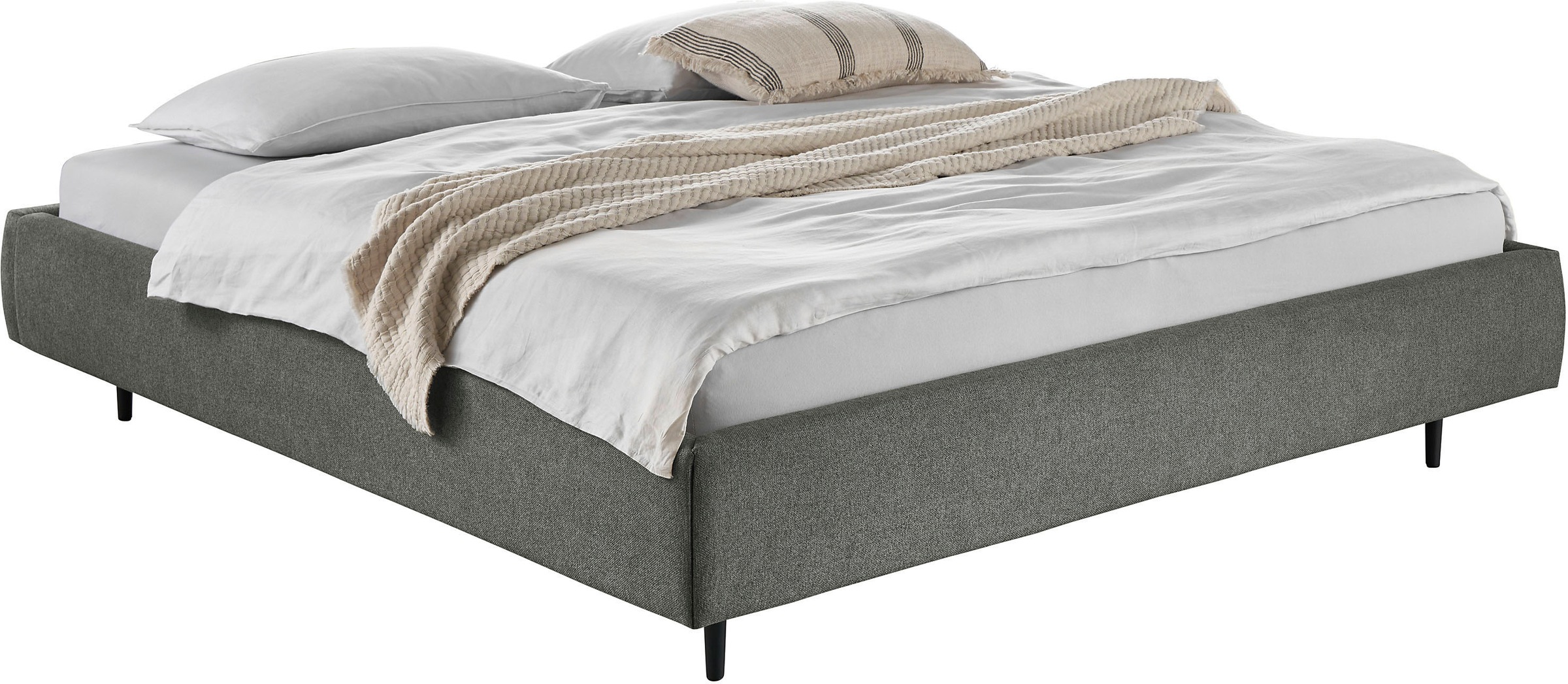 Home affaire Polsterbett »Lumira, rahmenhohes Design & wahweise Überlänge« günstig online kaufen