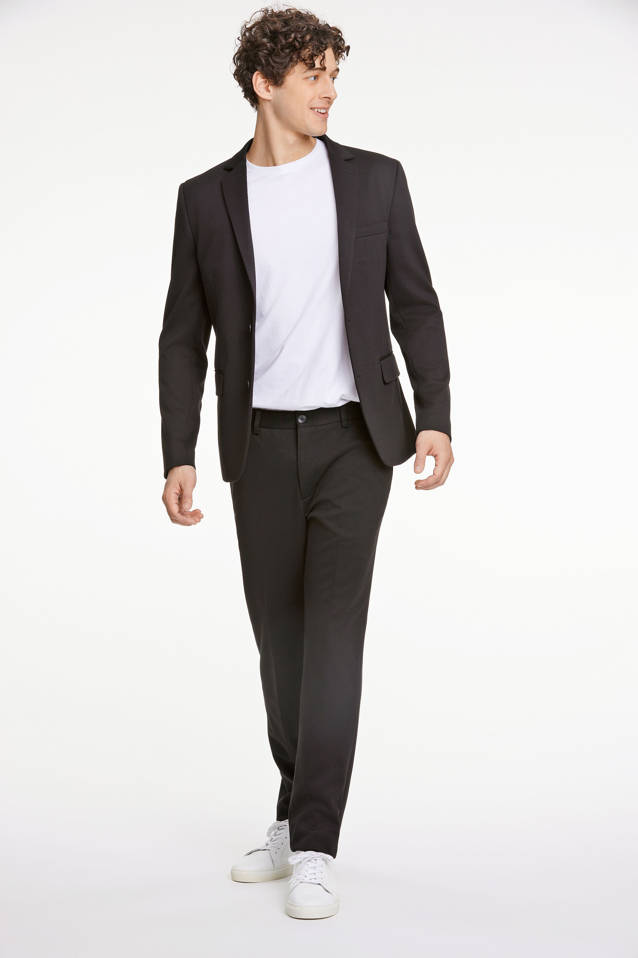 Anzug regular fit mit modernem Schnitt, Gr. 58, black