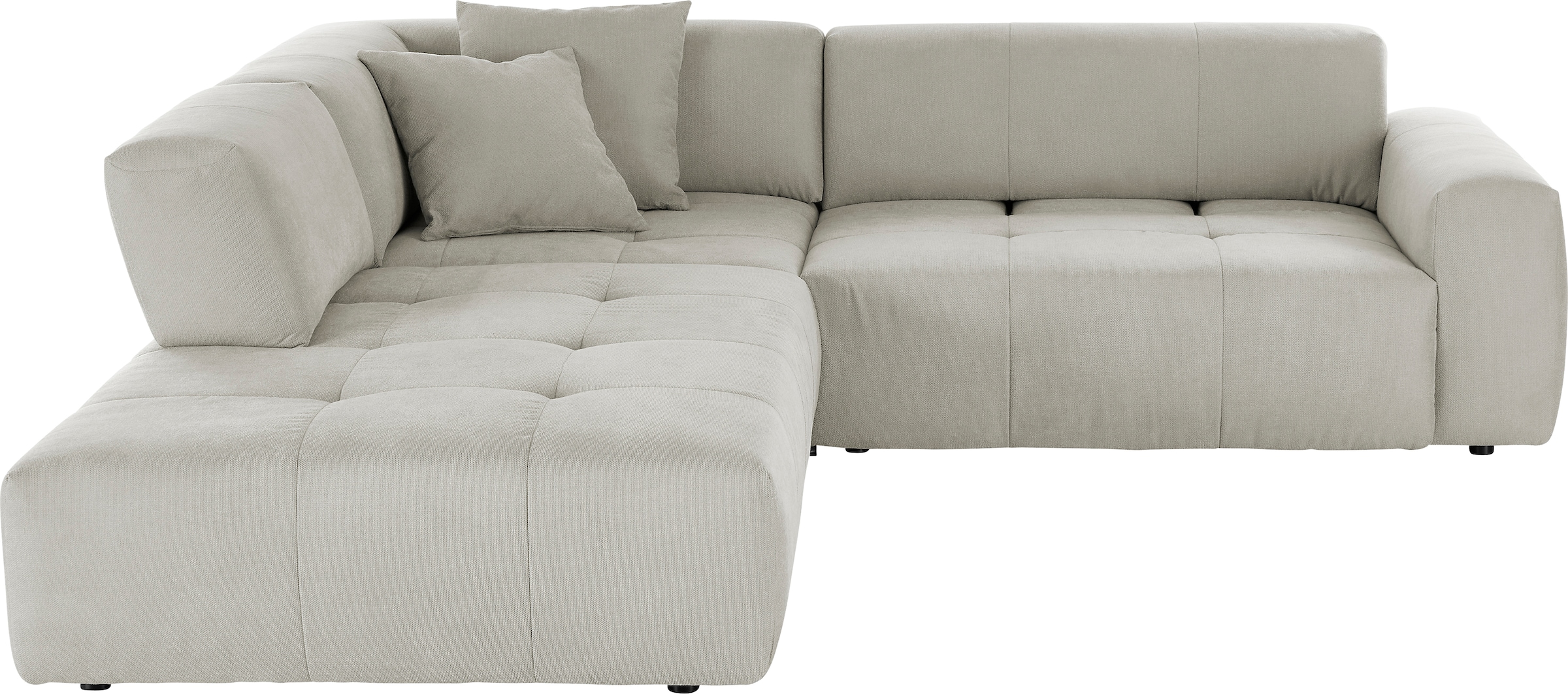 3C Candy Ecksofa »Yoshy Komfortsofa, bequem und modern, hochwertige Verarbeitungsdetails« Zwei verschiedene Sitztiefen durch verstellbare Rückenlehne, L-Form