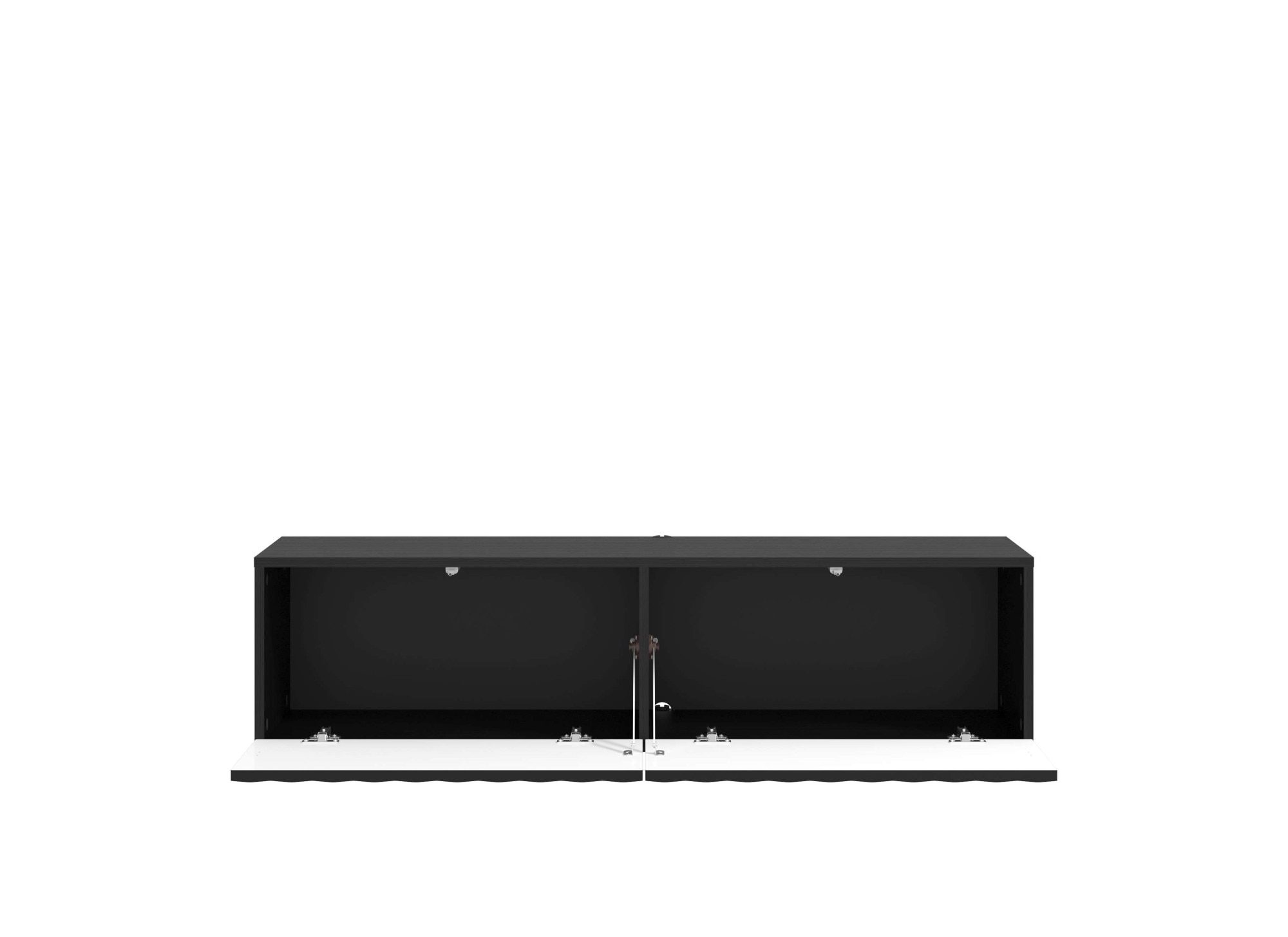 INOSIGN Lowboard »Antibes TV-Lowboard, Breite 192/154/128 cm, TV-Schrank«, TV-Kommode, Front in 3D-Optik, Push-To-Open-Funktion