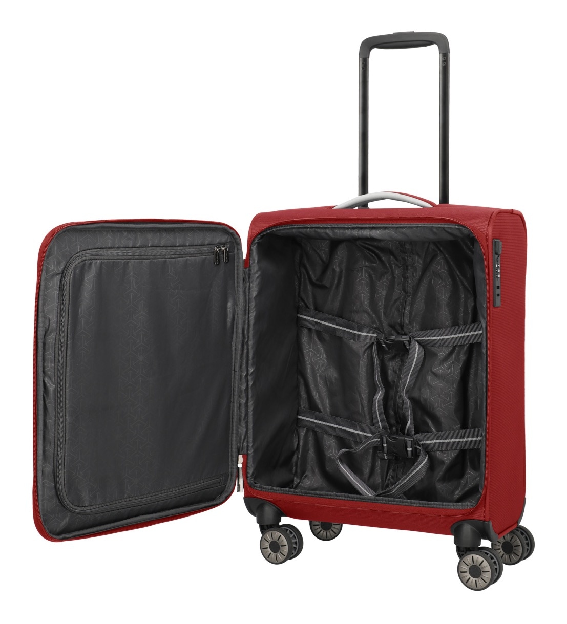 travelite Handgepäck-Trolley »JETPACK Multi Light 4 Cabin, konzipiert für Condor & Ryanair« 37 l 4 Rollen Weichgepäck-Koffer Handgepäck für die meisten gängigen Airlines