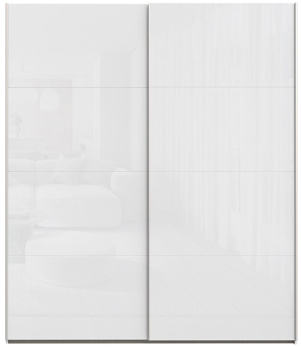 FORTE Schwebetürenschrank »Fittio, Made in Europe, 2 Schiebetüren, modernes Design«, Höhe 2,35 mtr, stehende Montage