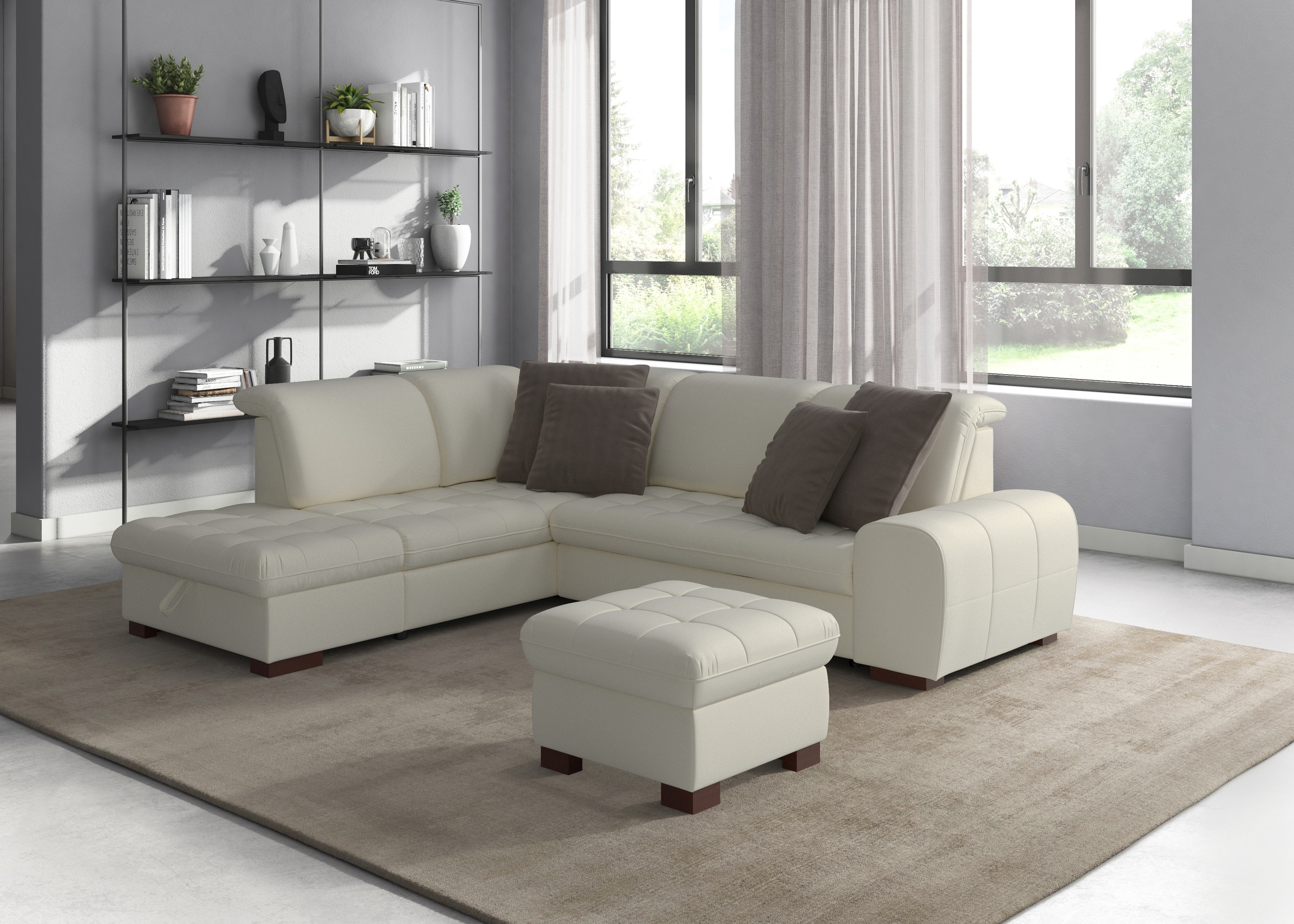 sit&more Hocker »Luxor«, auch erhältlich in dem besonders leicht mit Wasser zu reinigen