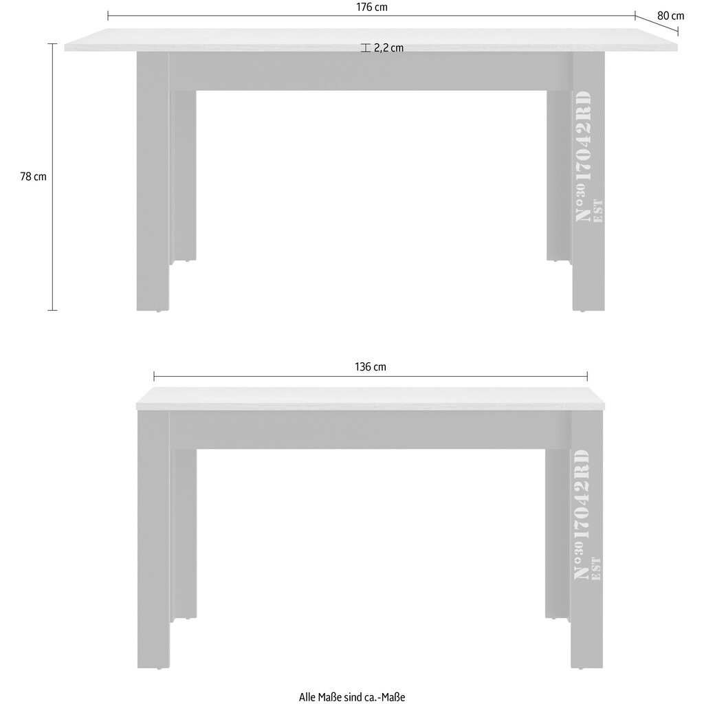 Gami Esstisch »Exit«, Tisch mit 1 Verlängerung
