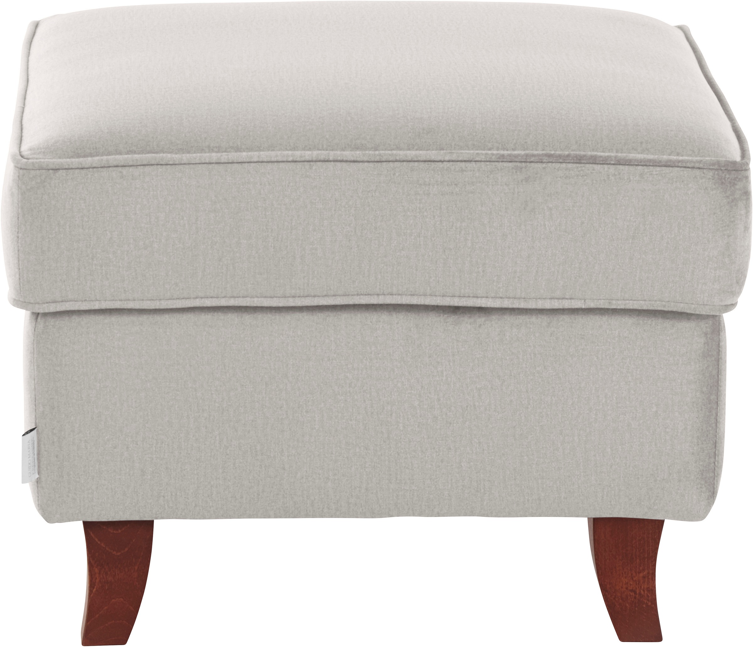 Home affaire Polsterhocker »Reims«, echte Chesterfield-Knopfheftung, Samtoptik mich changierender Optik