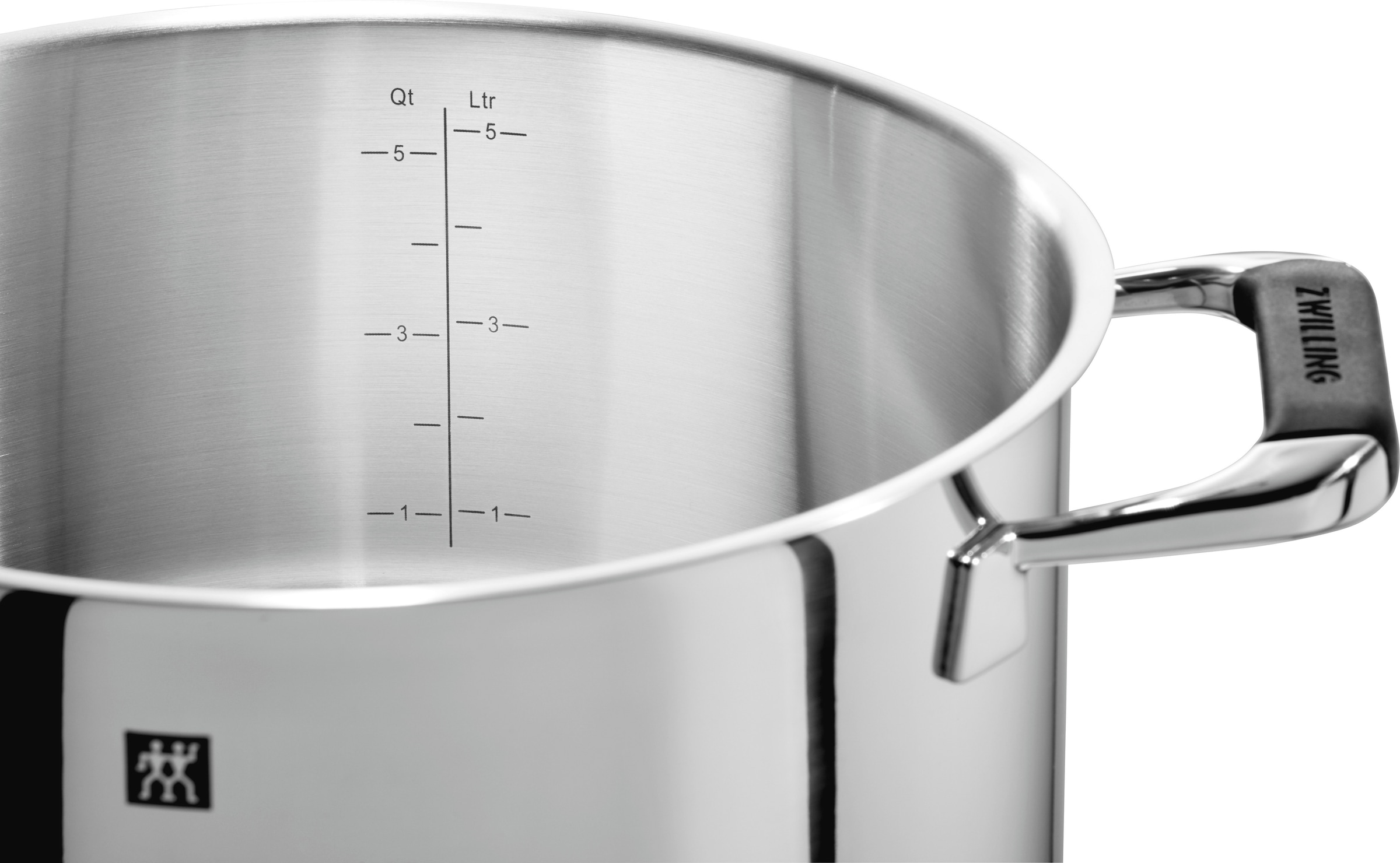 Zwilling Topf-Set »Poletto«, Edelstahl, (Set, 5 tlg.), 18/10 Edelstahl, Rostfrei, Silber, 5-tlg., Induktion