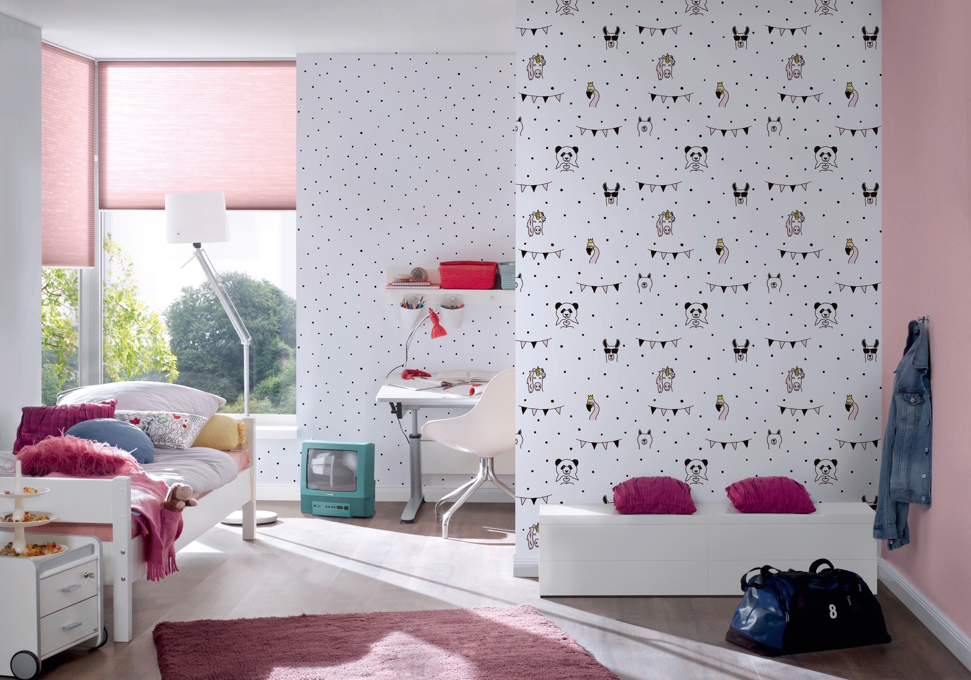 A.S. Création Vliestapete »Little Love«, Motiv-abstrakt-naturalistisch, Kindertapete Tapete Tier Tapeten Kinderzimmer Schlafzimmer Flur Design