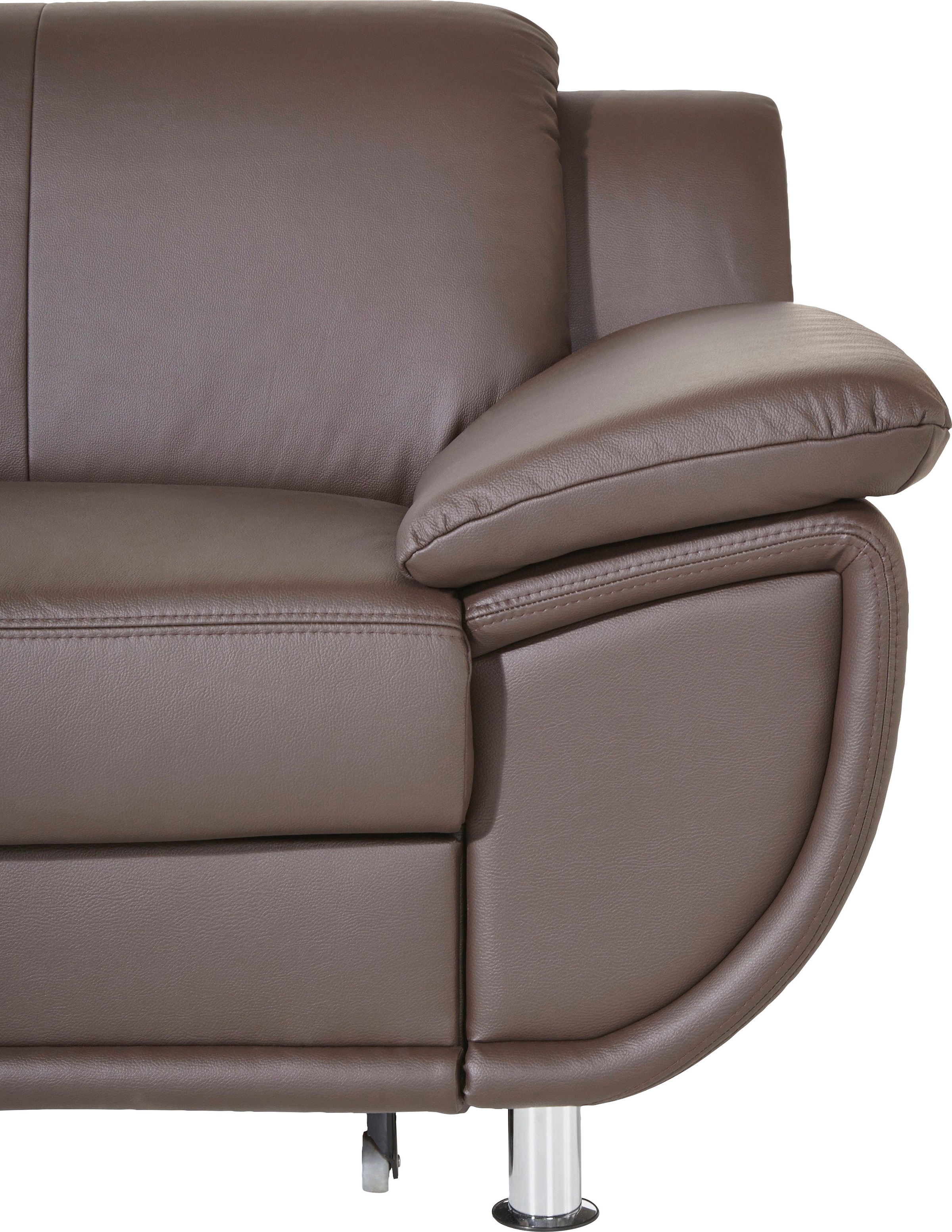 TRENDMANUFAKTUR Ecksofa »Rondo, zeitlos und elegant, OTTOs Choice, bequem, L-Form«, wahlweise mit Federkern, wahlweise mit Bettfunktion