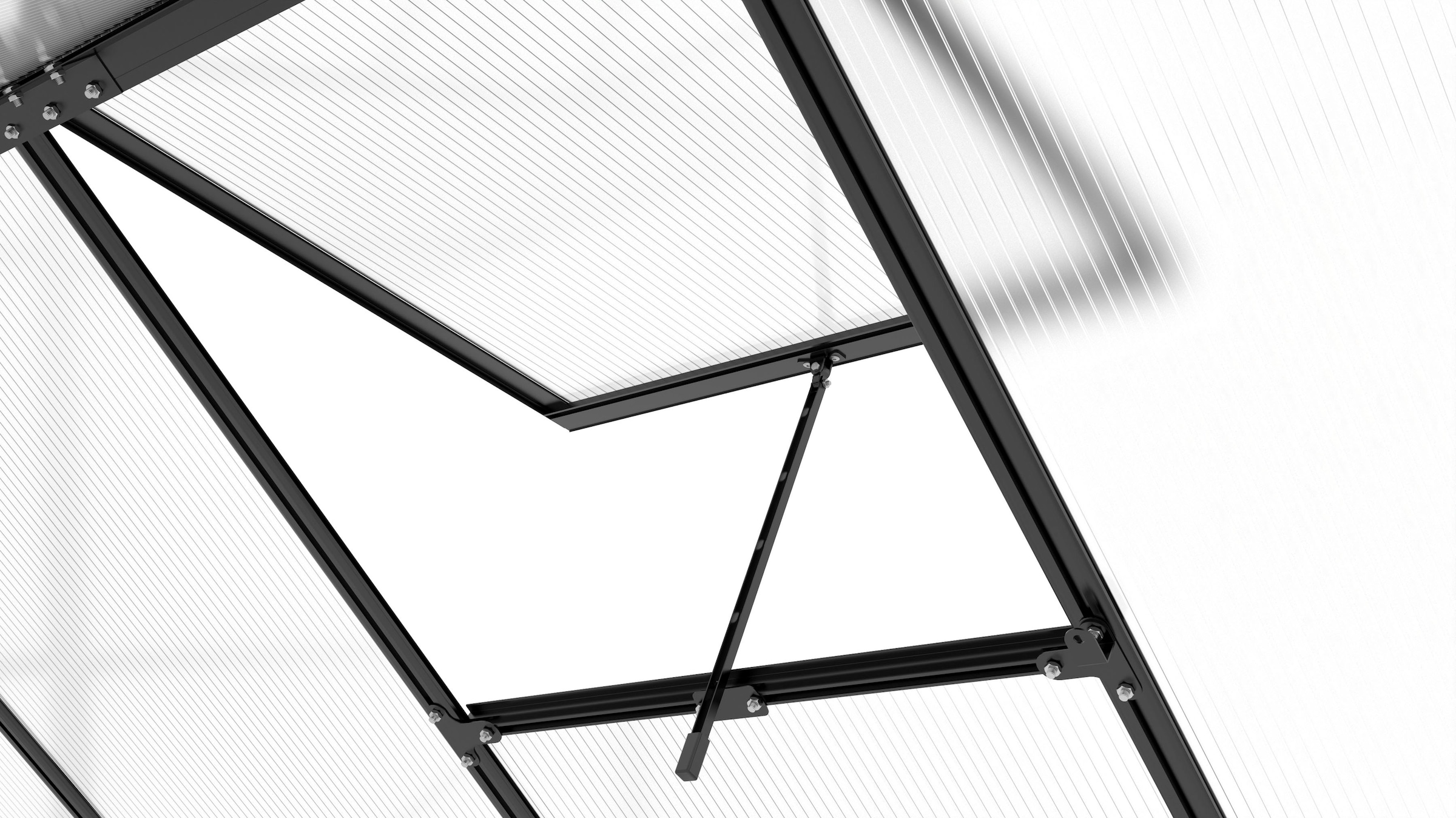 KONIFERA Gewächshaus mit Fundamentrahmen