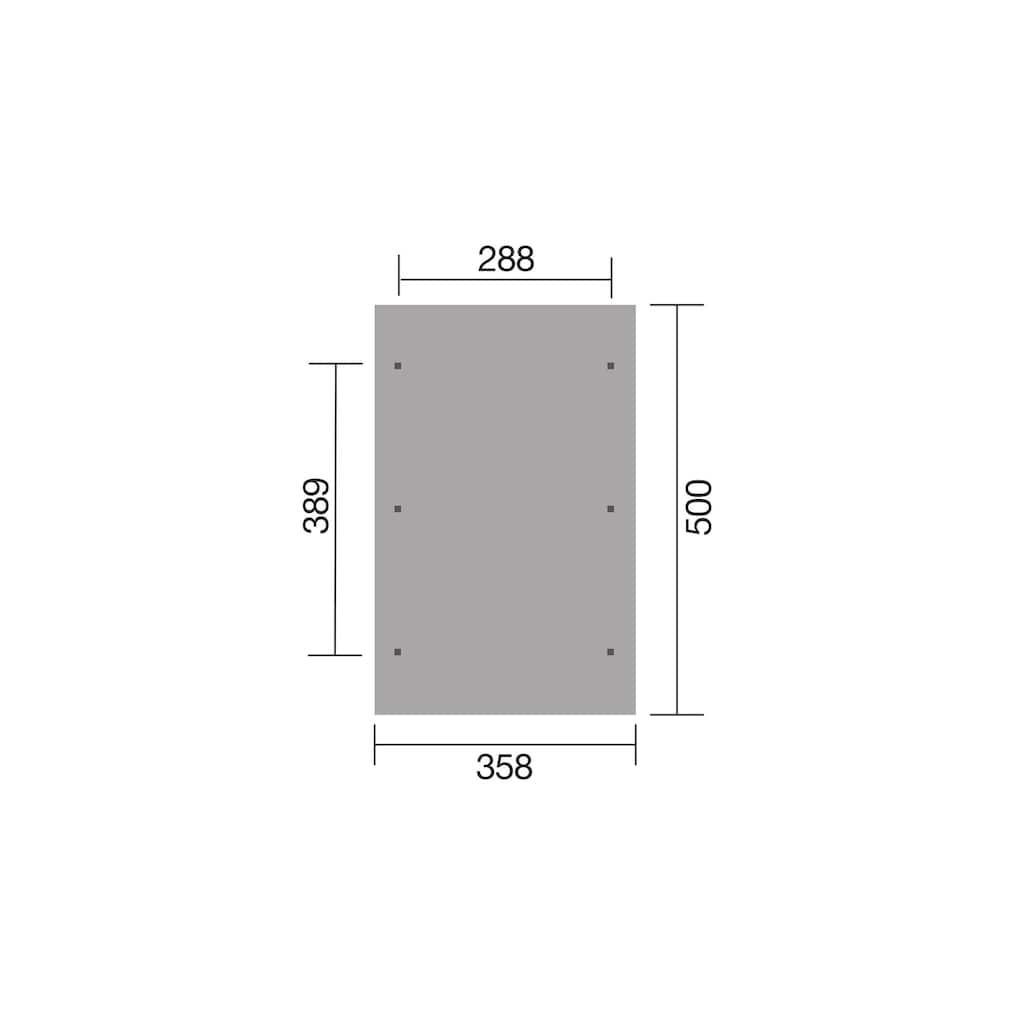 weka Einzelcarport »Satteldachcarport 611«, Holz, 270 cm, kdi