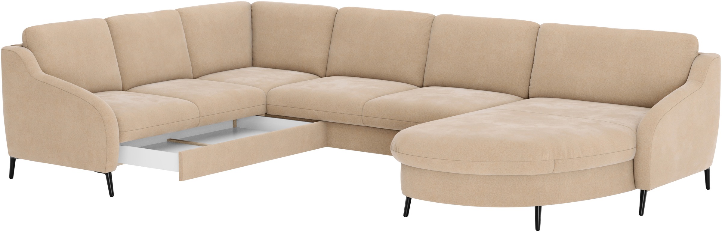 sit&more Wohnlandschaft »Soul U-Form«, wahlweise mit Bettfunktion und Schubkasten