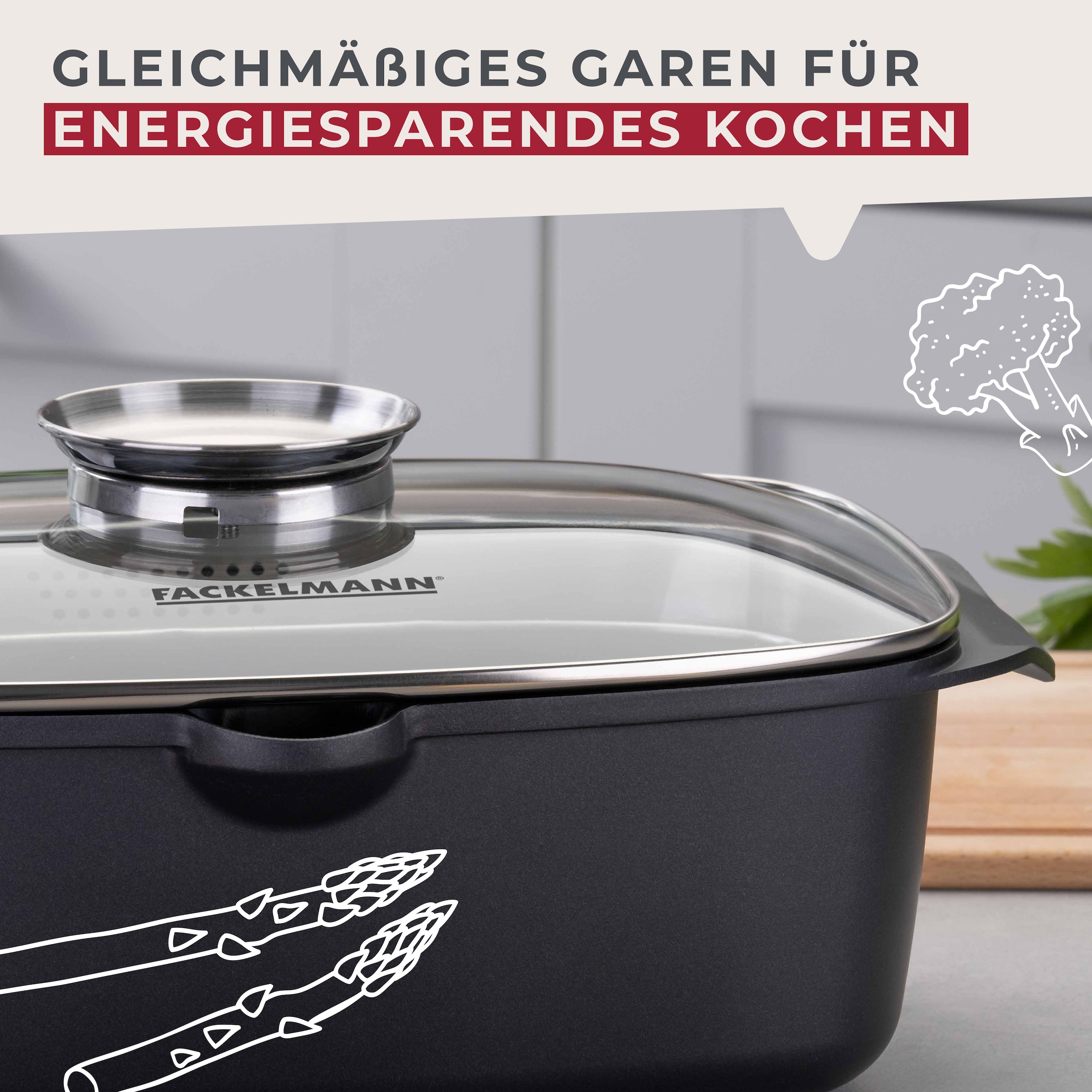 FACKELMANN Bräter »Roaster« 1 Stk. tlg. Aluminiumguss