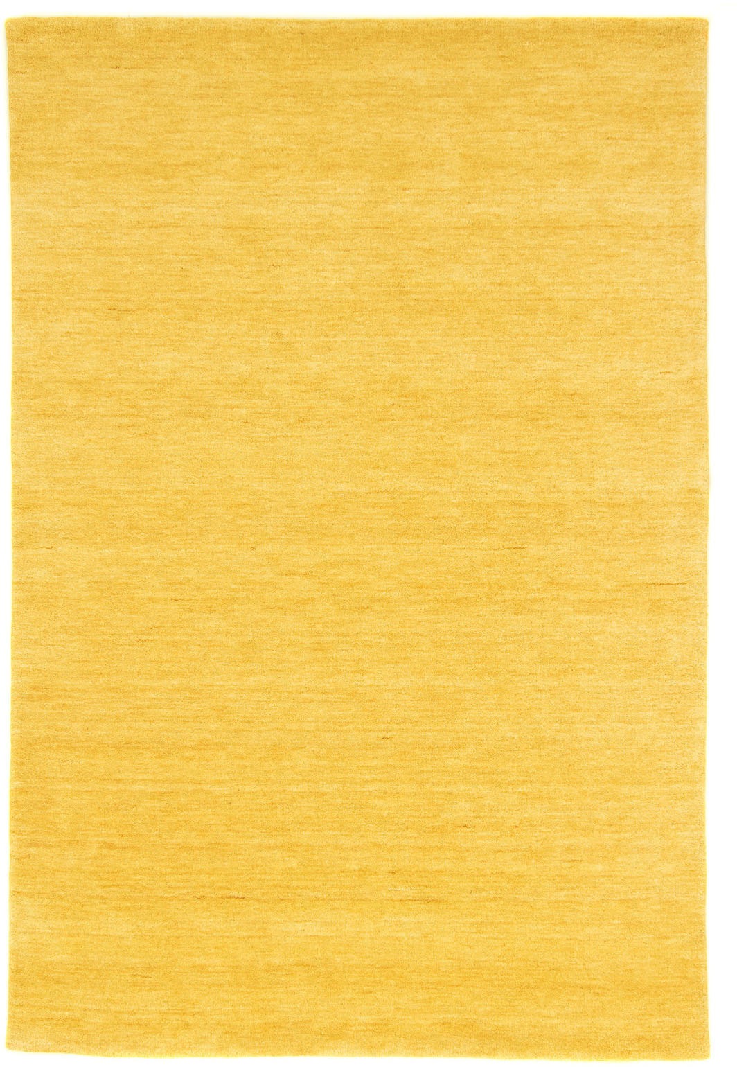 morgenland Wollteppich »Uni - Gabbeh Teppich - Softy«, rechteckig, 1,6 mm Höhe, Gabbeh Optik, Uni Farben, reine Wolle, sehr weicher Flor, Wohnzimmer