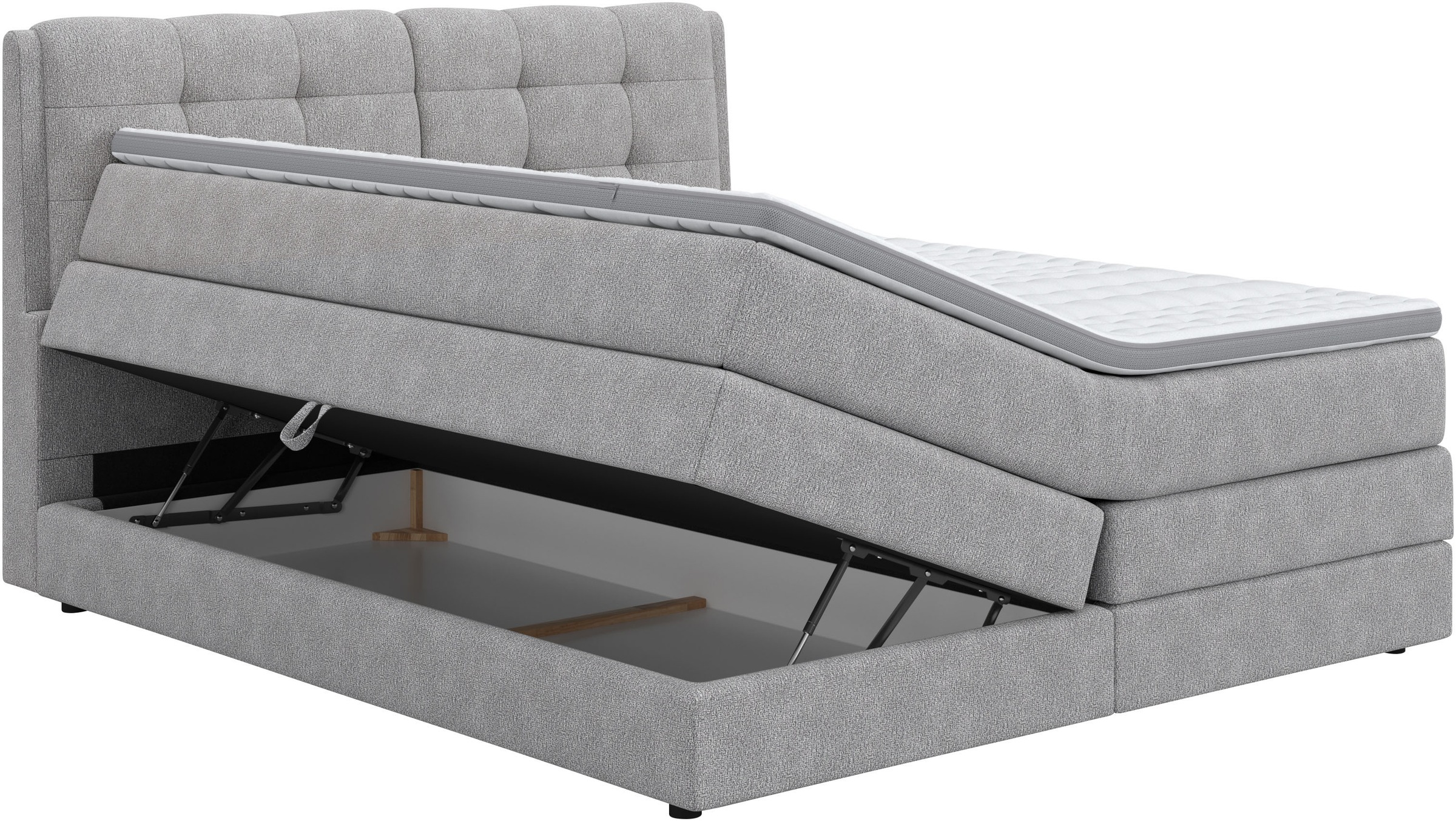 COTTA Boxspringbett »Fort II, in verschiedenen Breiten erhältlich - auch als Familienbett!« inkl. Bettkasten und Topper