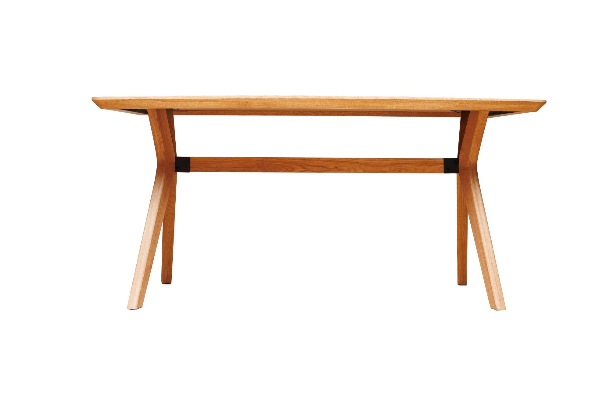 Home affaire Esstisch »Arco Küchentisch, Tisch, Speisetisch, Esszimmertisch, Familientisch« 4 cm Tischplatte, Eiche geölt, Schweizer Kante & gekreuzte Beine