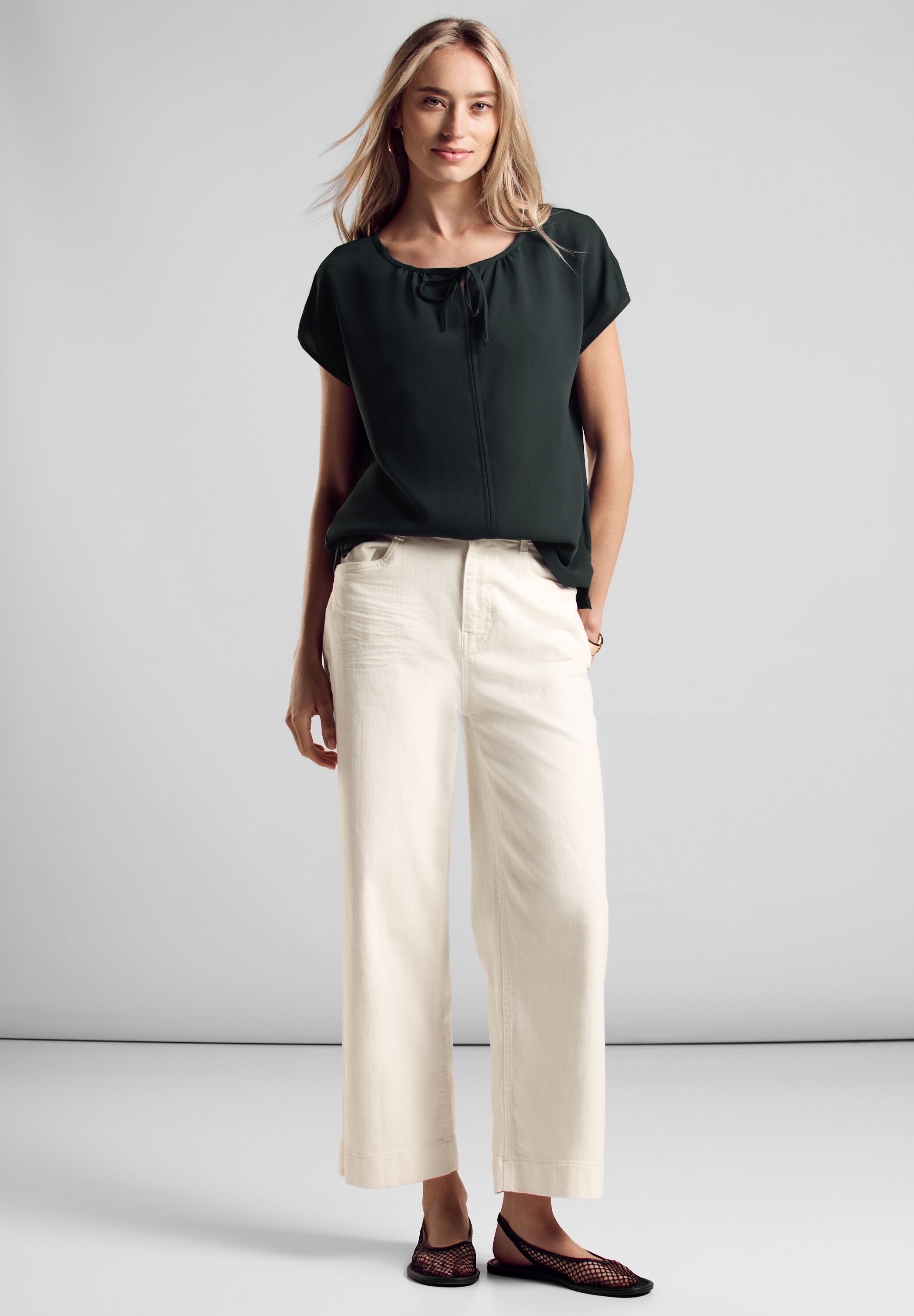 STREET ONE Shirttop, mit Bändern