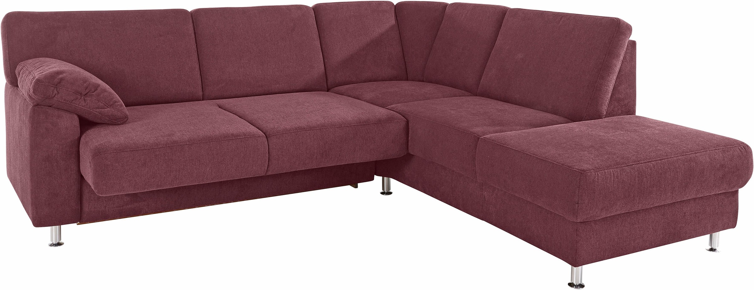 sit&more Ecksofa »Belfort L-Form«, wahlweise mit Vorziehsitz und Bettkasten