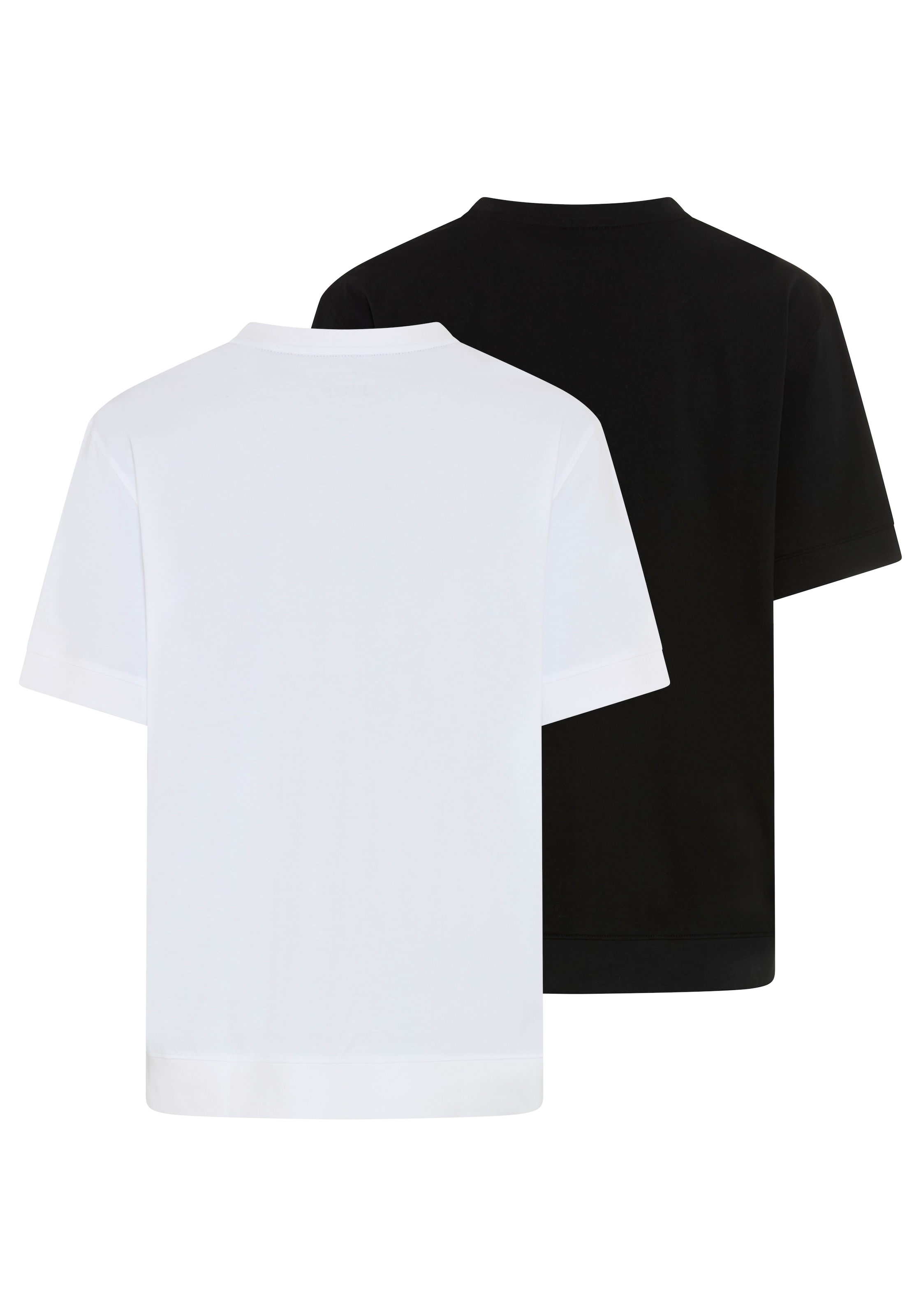 Man's World Plus Rundhalsshirt »auch in Grosse Größen bis Gr. 7XL Bauch-Fit mit breitem Saumbündchen« 2er-Pack,  Regular Fit, Kurzarm, unifarben, auch in großen Größen
