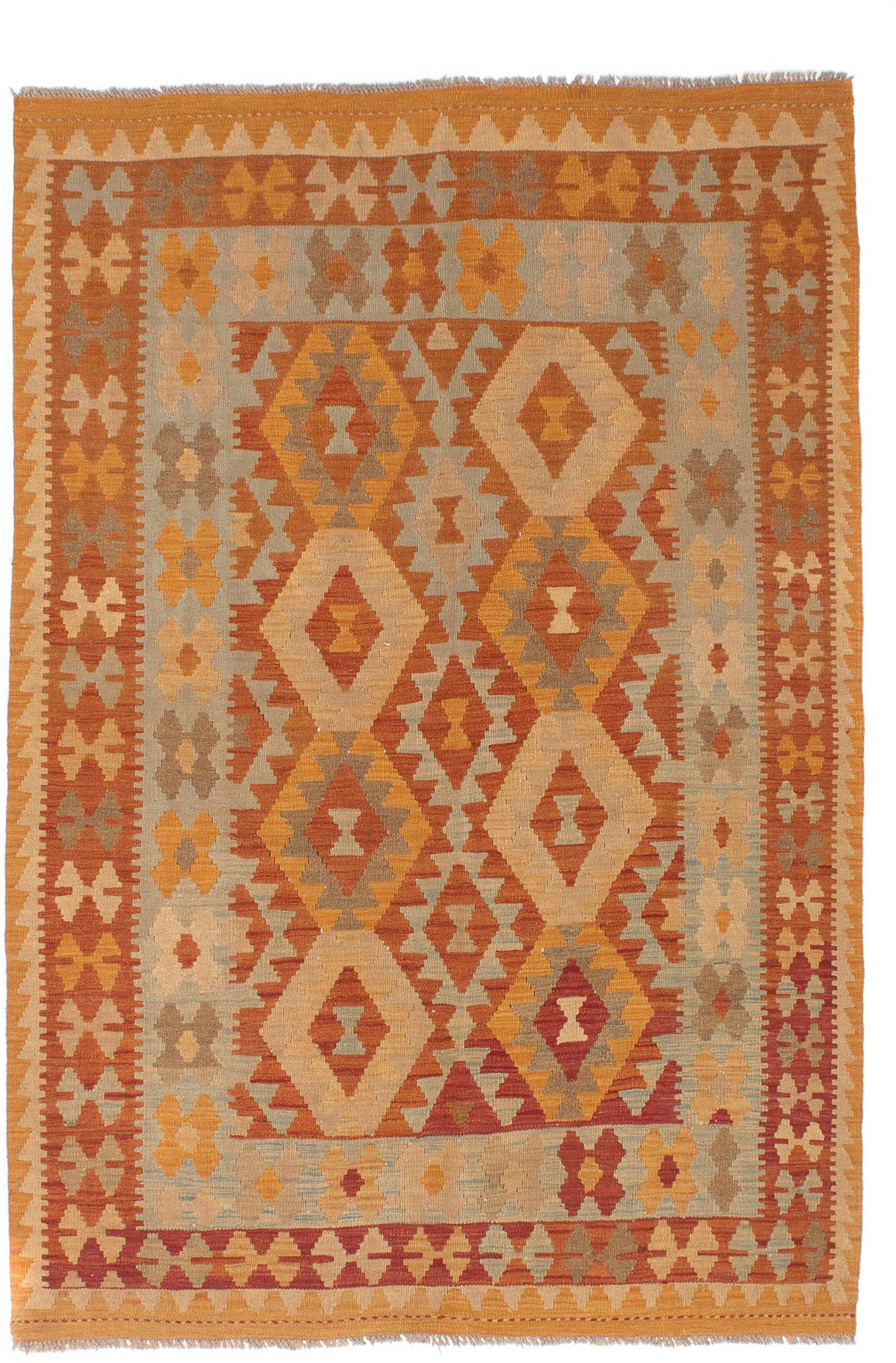 morgenland Wollteppich »Kelim - Oriental - 206 x 141 cm - mehrfarbig«, rech günstig online kaufen