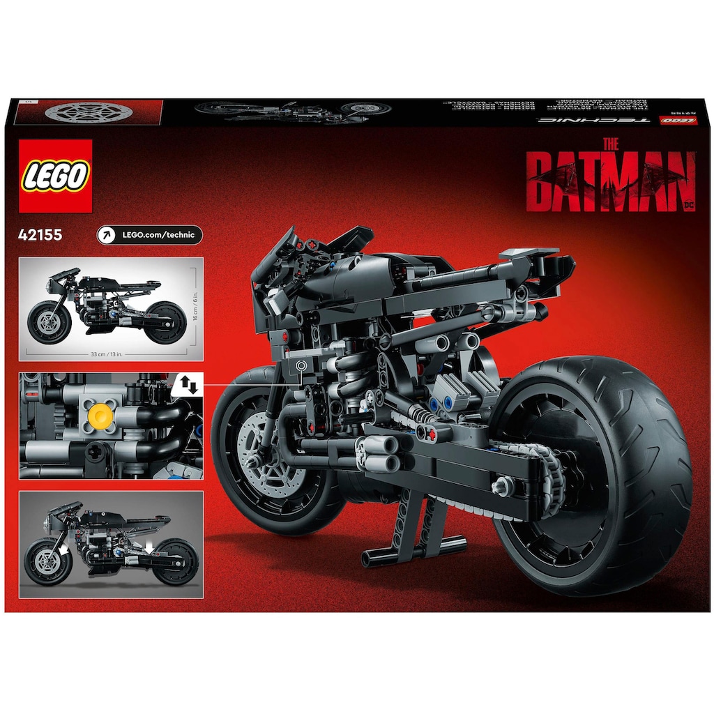 LEGO® Konstruktionsspielsteine »THE BATMAN – BATCYCLE (42155), LEGO® Technic«, (641 St.)