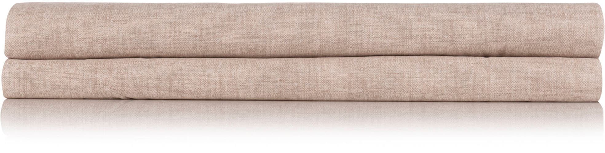 ZO HOME Spannbettlaken »Lino«, Laken aus 100% Baumwolle, Linen-look Print, Betttuch ab 90x200