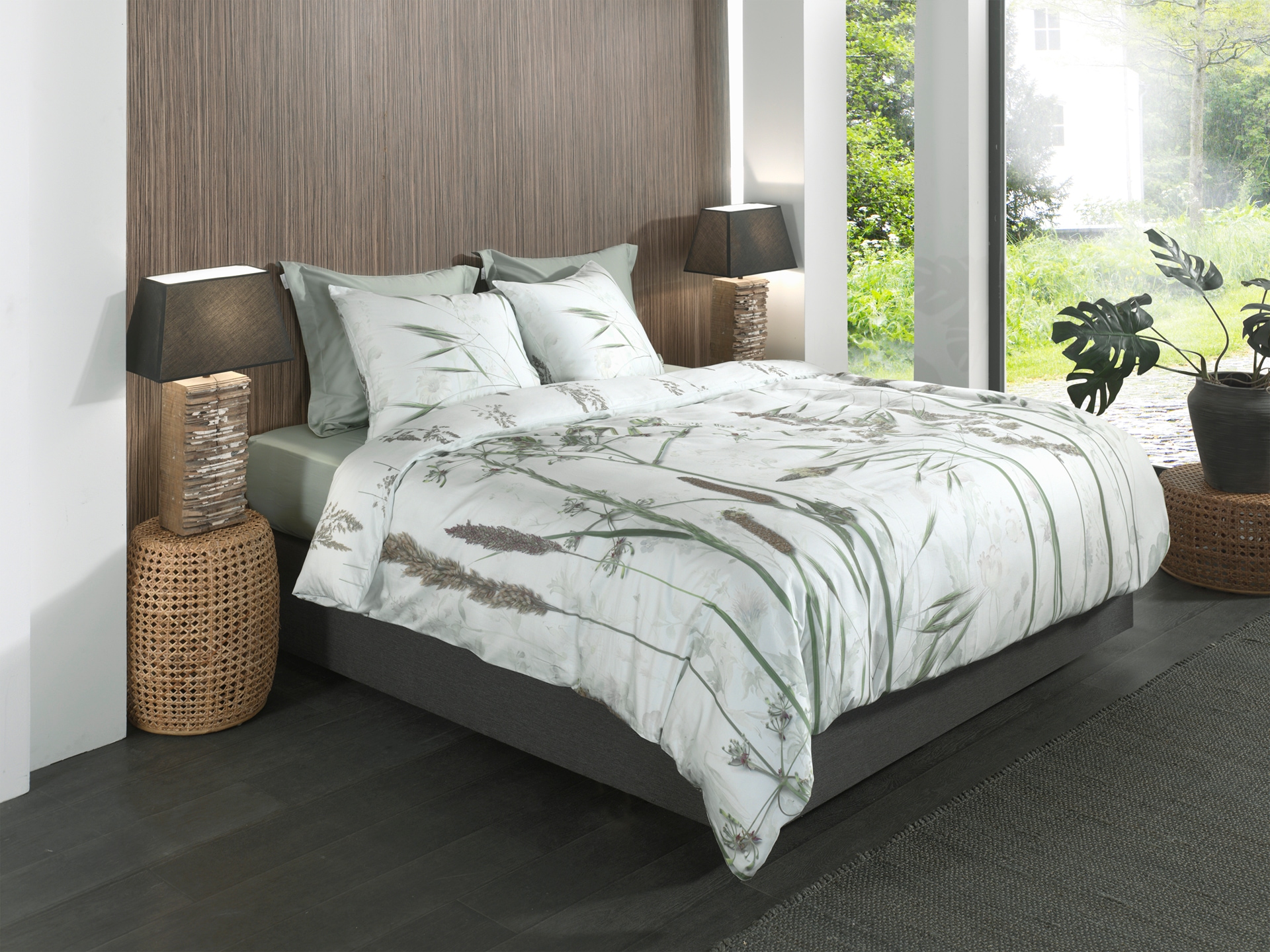 Heckett & Lane Bettwäsche »Heckettlane Bettwäsche Ona« 2 Bettwäsche aus 100% Baumwolle, hochwertige Mako-Satin, ab 135x200 cm.