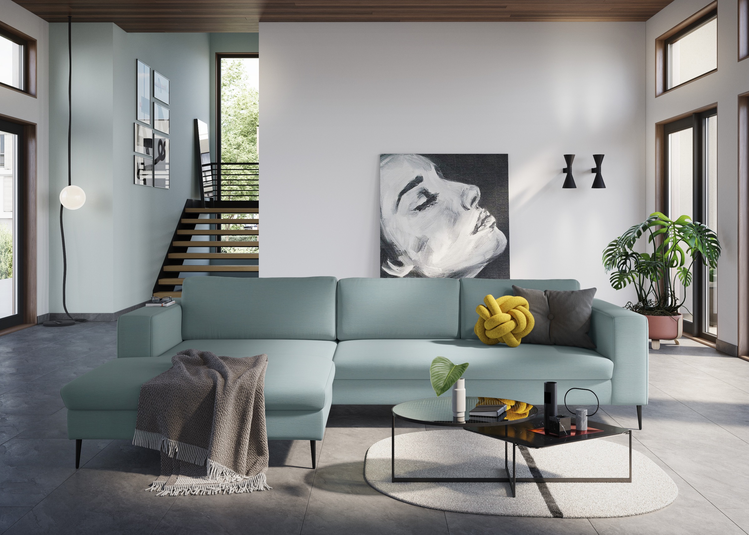 DOMO collection Ecksofa »Modica, zeitlos und elegant, L-Form«, moderne Opti günstig online kaufen