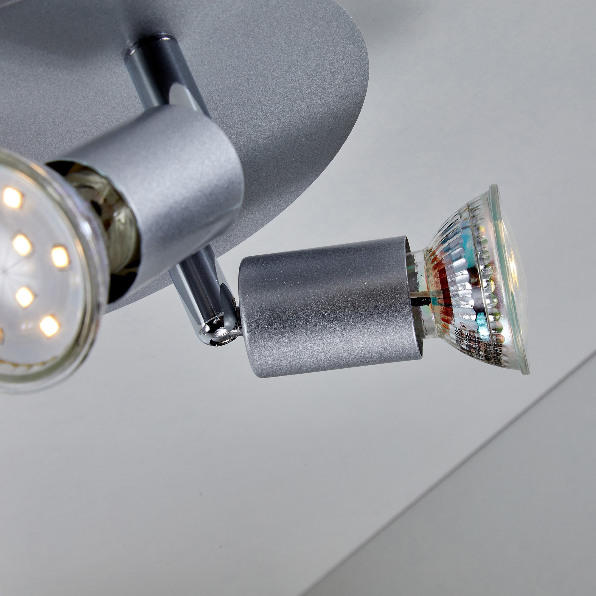 B.K.Licht LED Deckenspots »Lunis 3«, 3 flammig-flammig, LED Deckenleuchte schwenkbar, inkl. 3W GU10 250LM GU10 warmweiß
