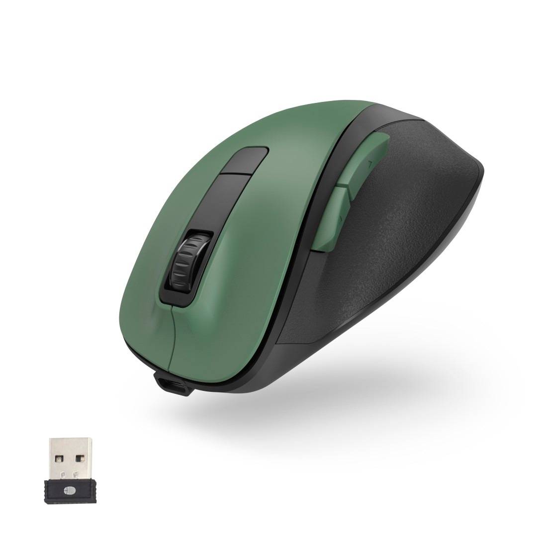 Hama ergonomische Maus »Optische 6 Tasten Funkmaus, ergonomisch, Rechtshänder, leise Tasten«, Funk