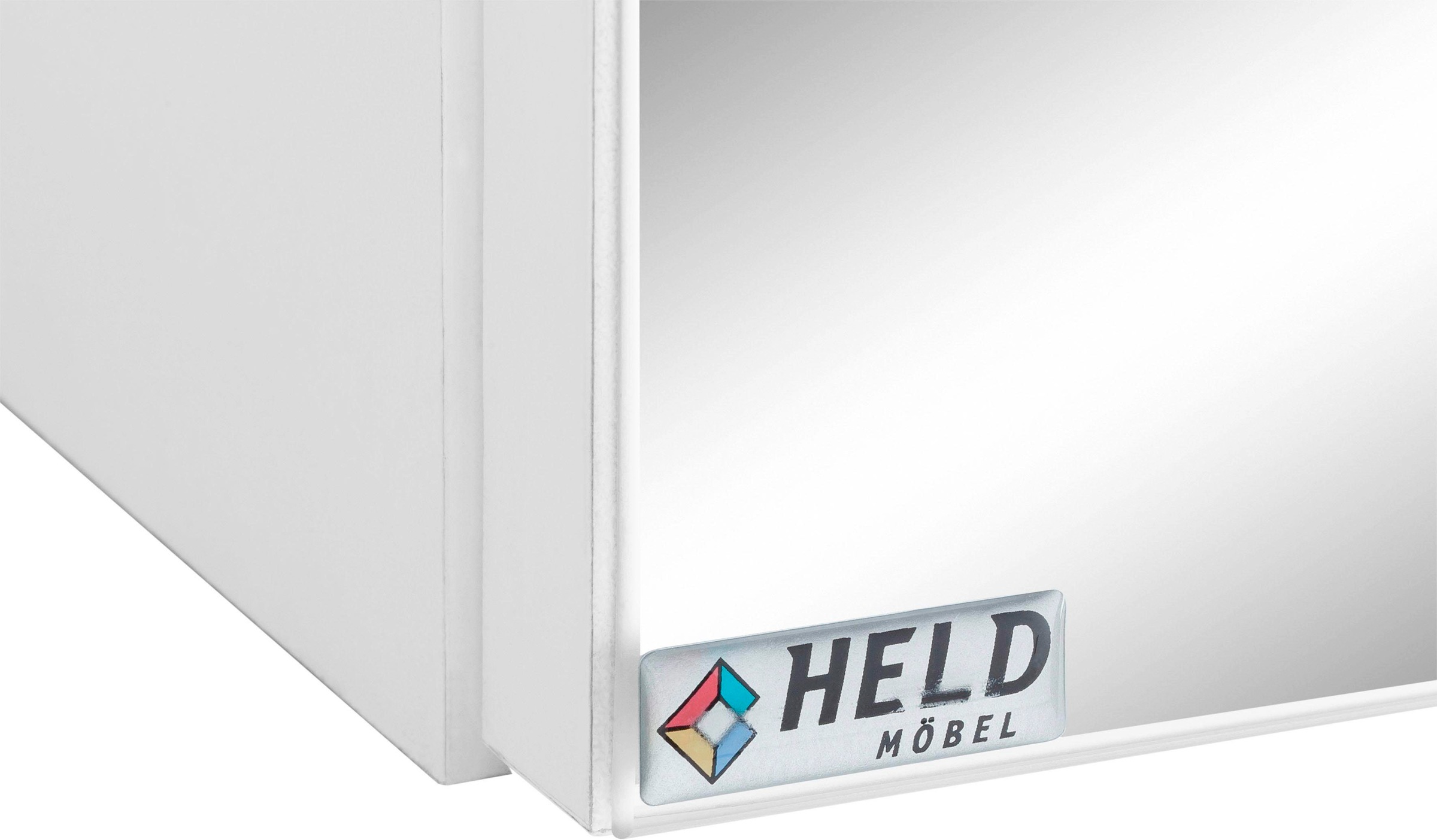 welltime Badmöbel-Set »Davos«, (2 St.), Spiegelschrank Breite 60 cm, mit rechteckigem Waschbecken