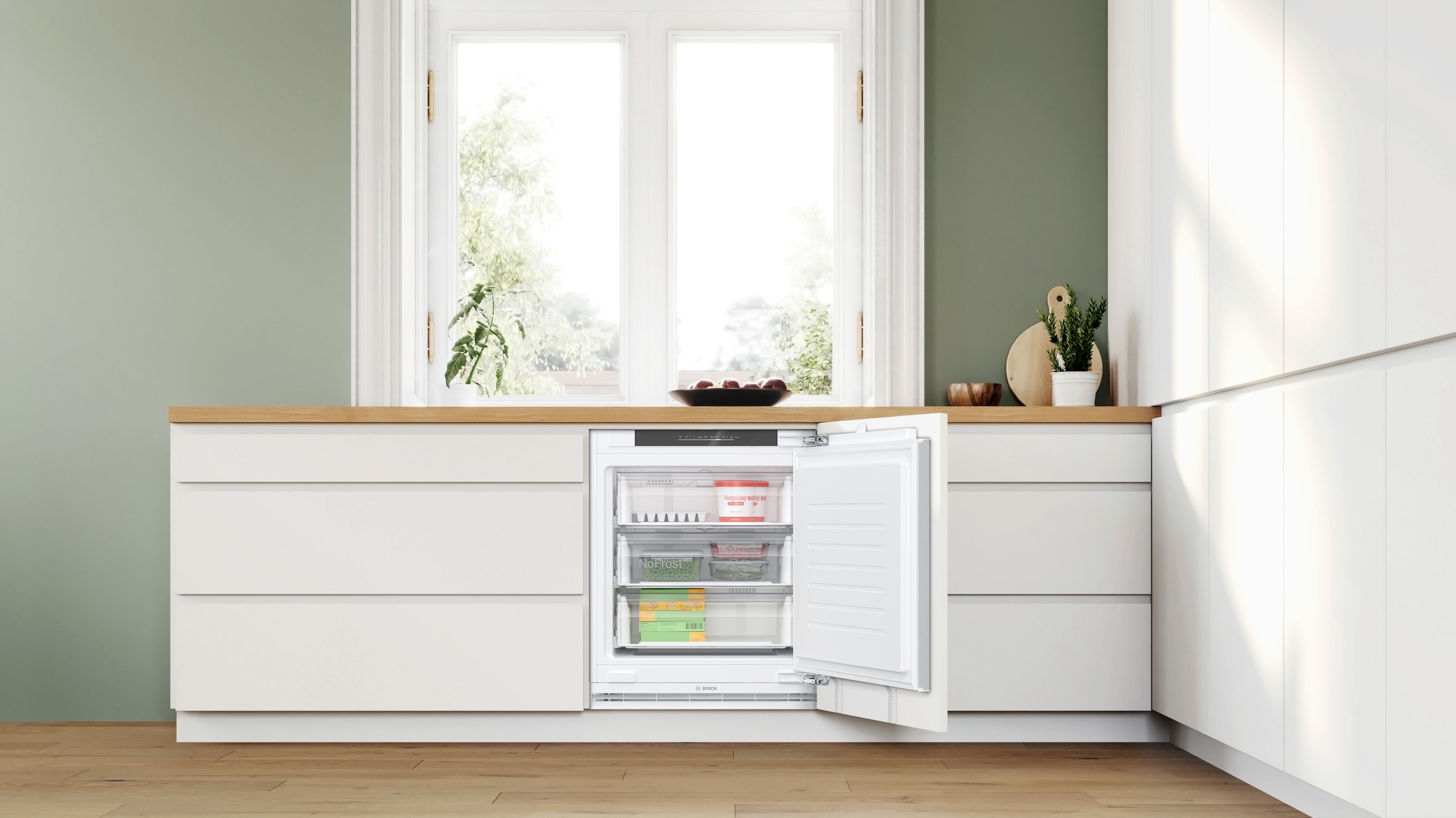 BOSCH Einbaugefrierschrank Serie 6 »GUN21ADE0«, 82 cm hoch, 59,8 cm breit günstig online kaufen