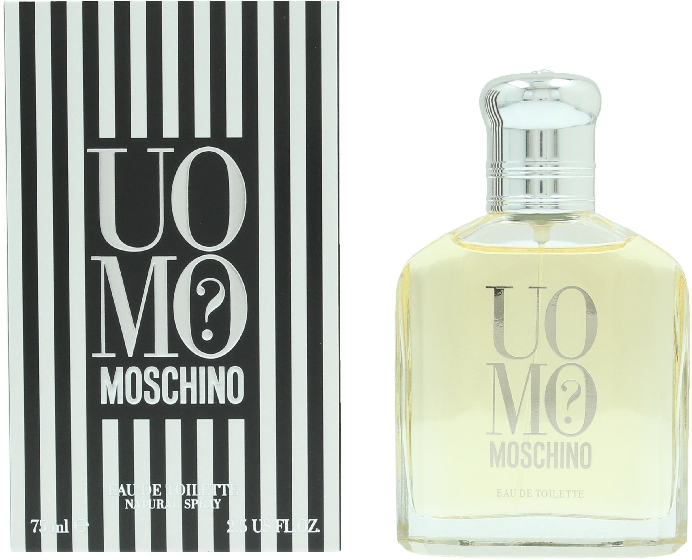 Moschino Eau de Toilette »Uomo?«, Orientalischer Herrenduft mit Bergamotte, Salbei, Zimt und Zeder.